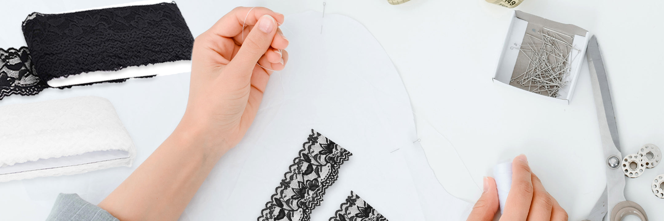 8cm Soft Elastic Spandex Lace Trim Fabric Ribbons Tape DIY Clothing  Underwear Accessories Wedding Decoration White