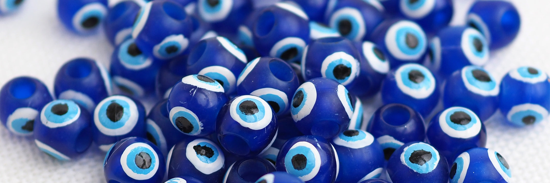 450 Pieces Evil Eye Beads DIY Crafts Evil Eye Charms with Storage Box for DIY Jewelry Bracelet Earring Necklace Craft Making, 15, Girl's, Size: 8 mm