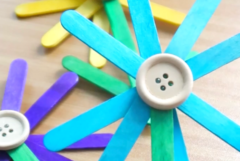 DIY Popsicle Stick Flowers
