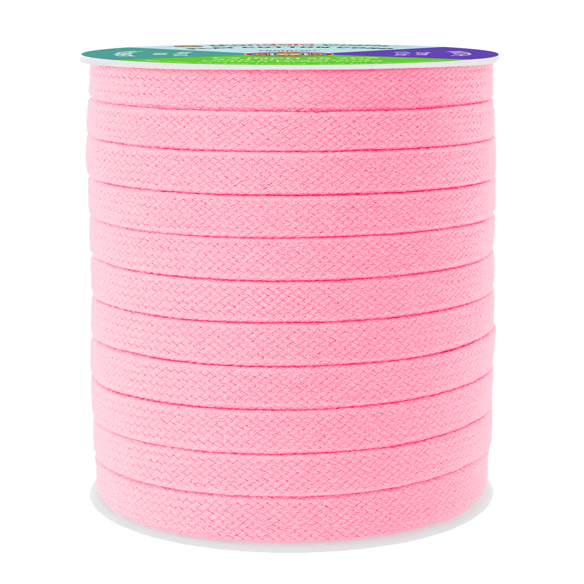 Mandala Crafts Flat Drawstring Cord Drawstring Replacement, Soft Drawstring Cotton Draw Cord Hoodie Sweatpants Drawcord Replacement