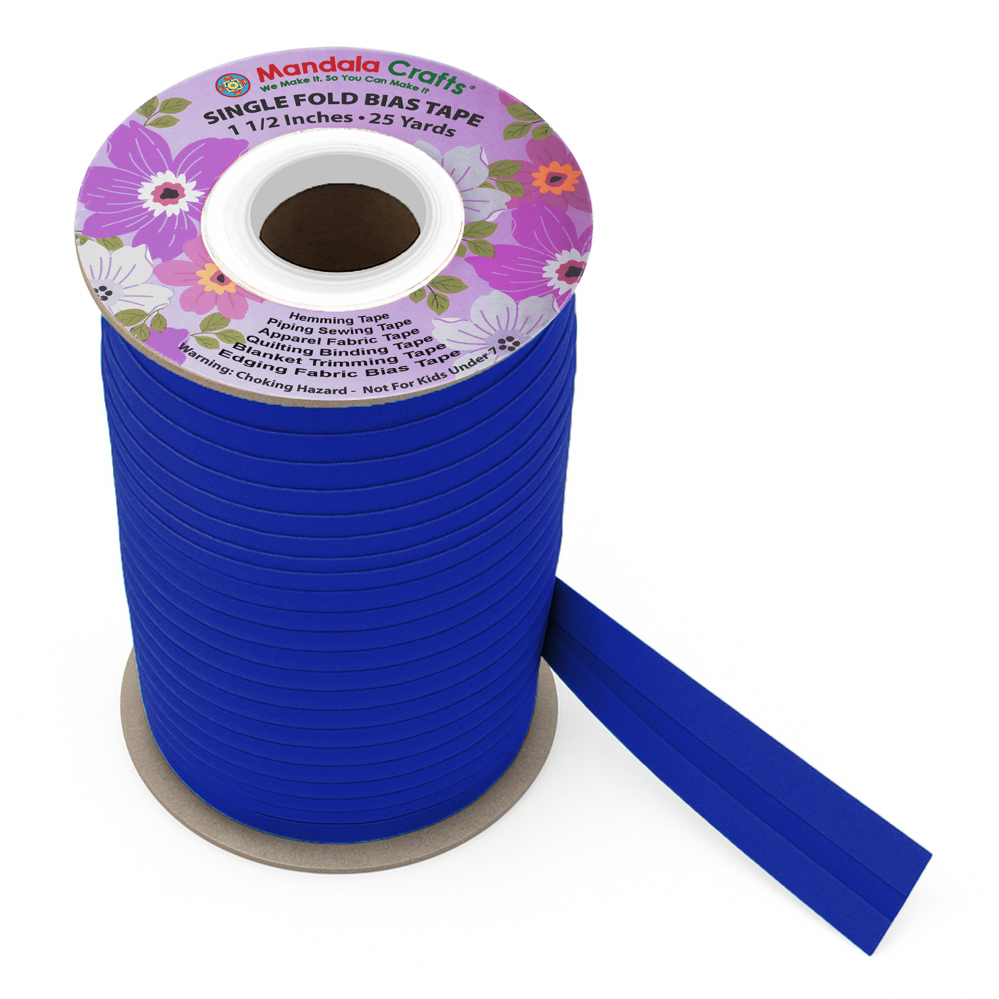 1 1/2 Inch Fabric Single Fold Bias Tape for Sewing Piping Hemming - 25 Yds Bias Tape Blanket Quilt Bias Binding Tape - Seam Binding Tape