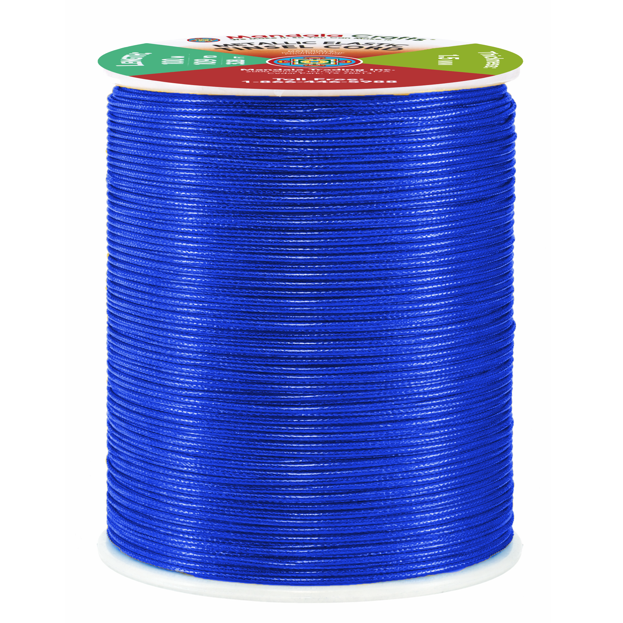 Metallic Cord Tinsel String Rope for Ornament Hanging, Decorating, Gift Wrapping, Crafting
