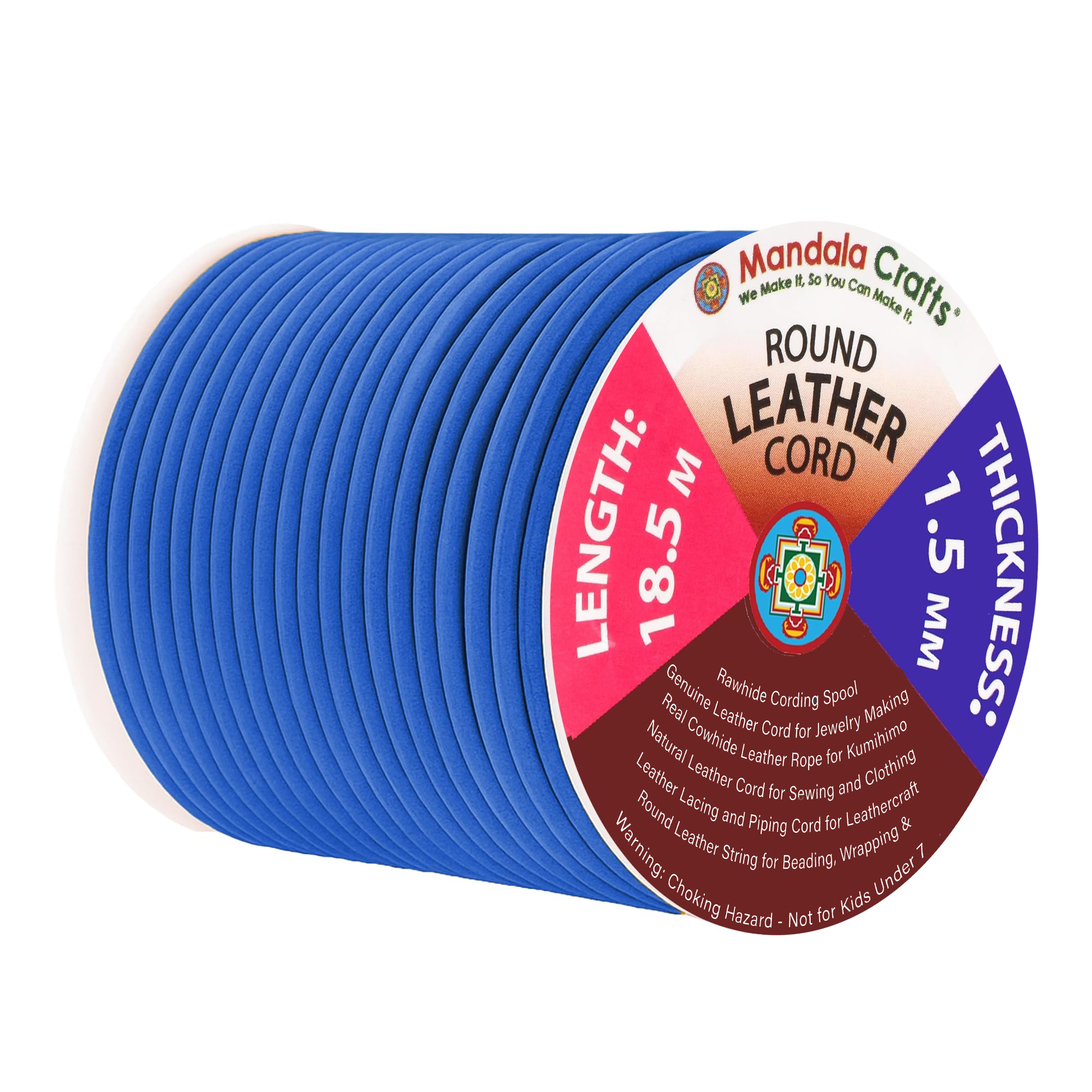 Round Cowhide Genuine Leather String Cord, Natural Rawhide Rope for Jewelry Making, Kumihimo Braiding, Shoelaces