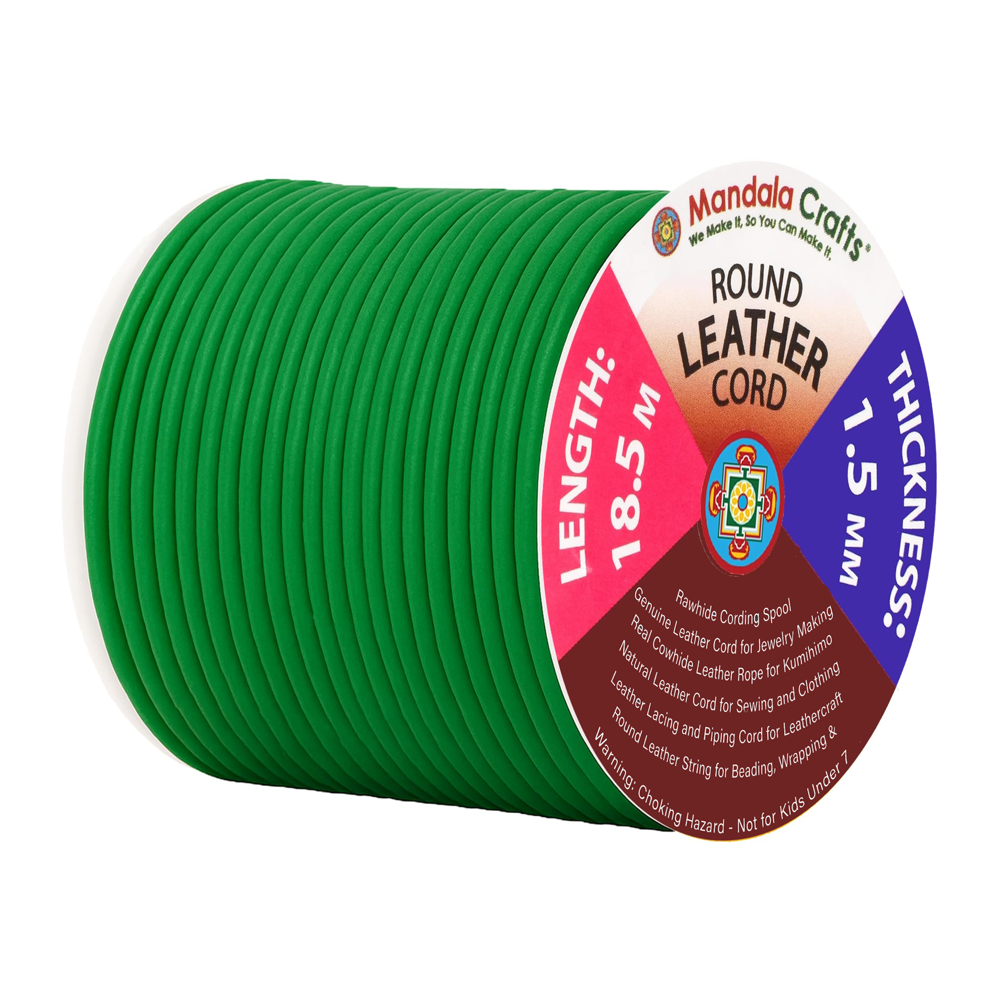 Round Cowhide Genuine Leather String Cord, Natural Rawhide Rope for Jewelry Making, Kumihimo Braiding, Shoelaces