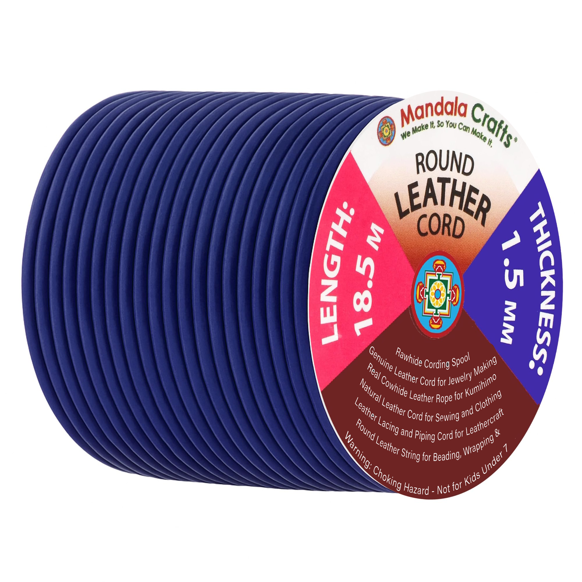 Round Cowhide Genuine Leather String Cord, Natural Rawhide Rope for Jewelry Making, Kumihimo Braiding, Shoelaces