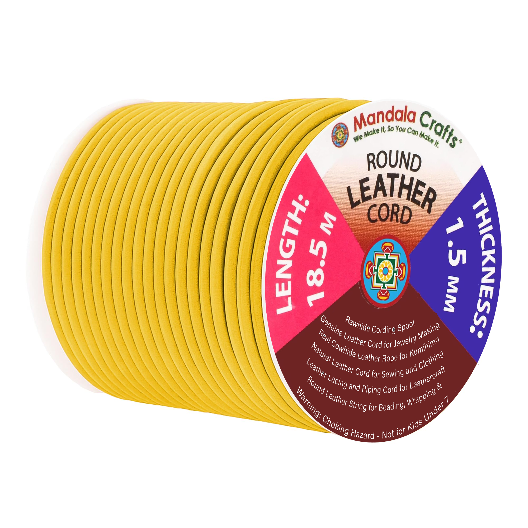 Round Cowhide Genuine Leather String Cord, Natural Rawhide Rope for Jewelry Making, Kumihimo Braiding, Shoelaces