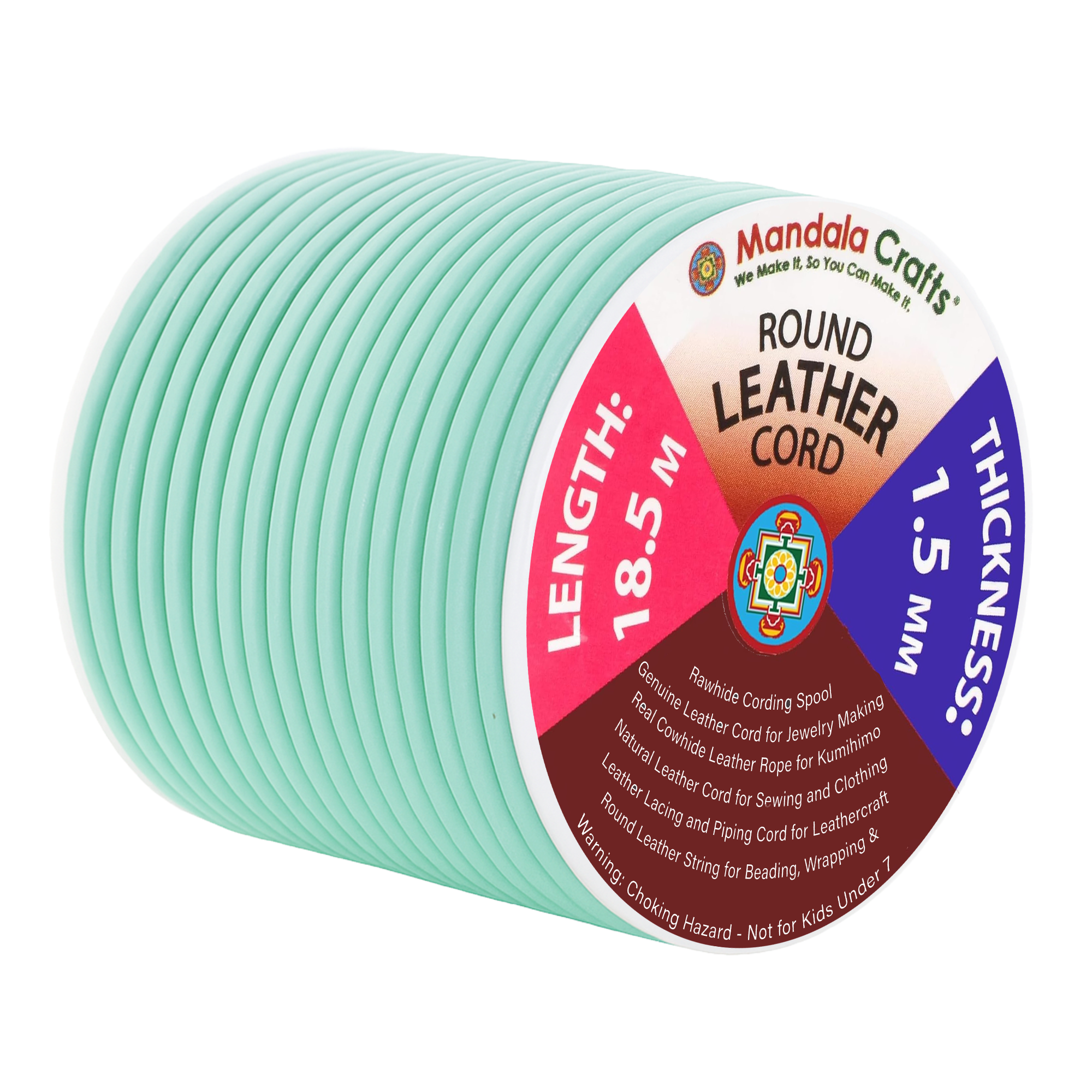 Round Cowhide Genuine Leather String Cord, Natural Rawhide Rope for Jewelry Making, Kumihimo Braiding, Shoelaces