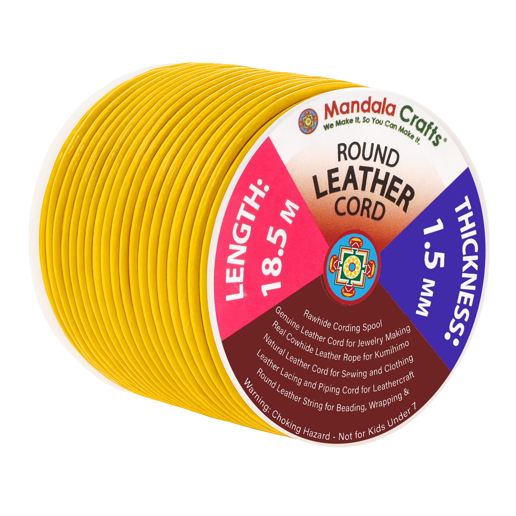 Round Cowhide Genuine Leather String Cord, Natural Rawhide Rope for Jewelry Making, Kumihimo Braiding, Shoelaces