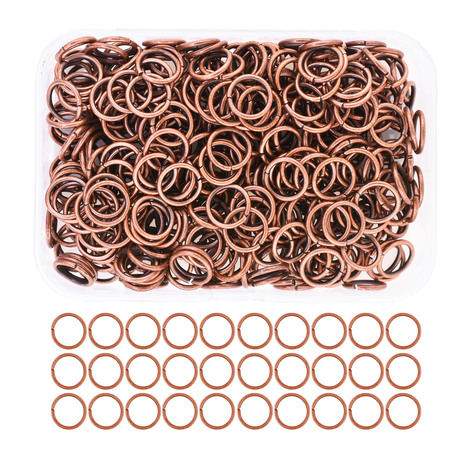 Mandala Crafts Small Jump Rings for Jewelry Making Metal Jump Rings for Crafts Jump Ring Jewelry O Rings Jump Ring Kit 1200 PCs 4mm 5mm 6mm 7mm 8mm 10mm Jump Rings 1200 PCs