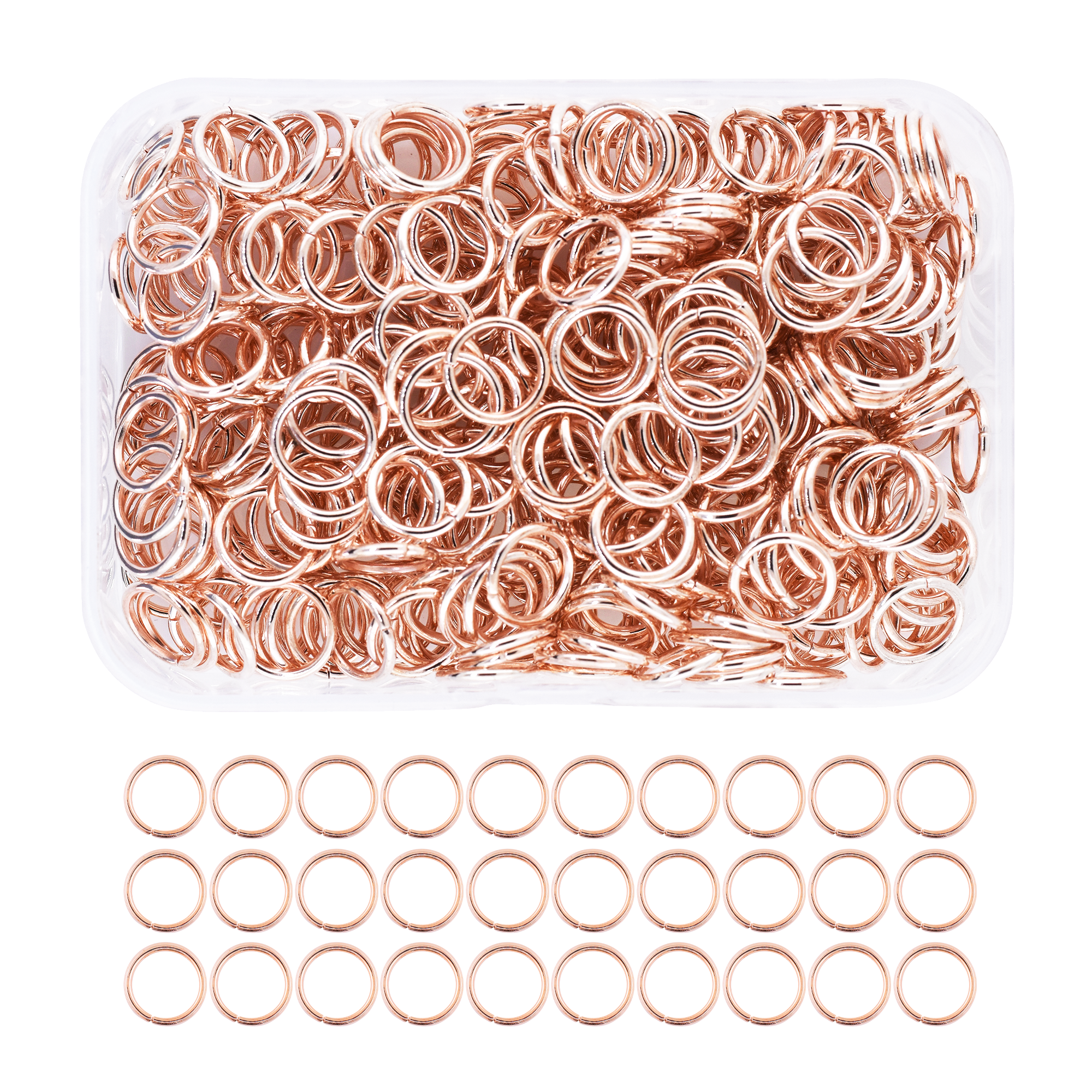 Mandala Crafts Small Jump Rings for Jewelry Making Metal Jump Rings for Crafts Jump Ring Jewelry O Rings Jump Ring Kit 1200 PCs 4mm 5mm 6mm 7mm 8mm 10mm Jump Rings 1200 PCs