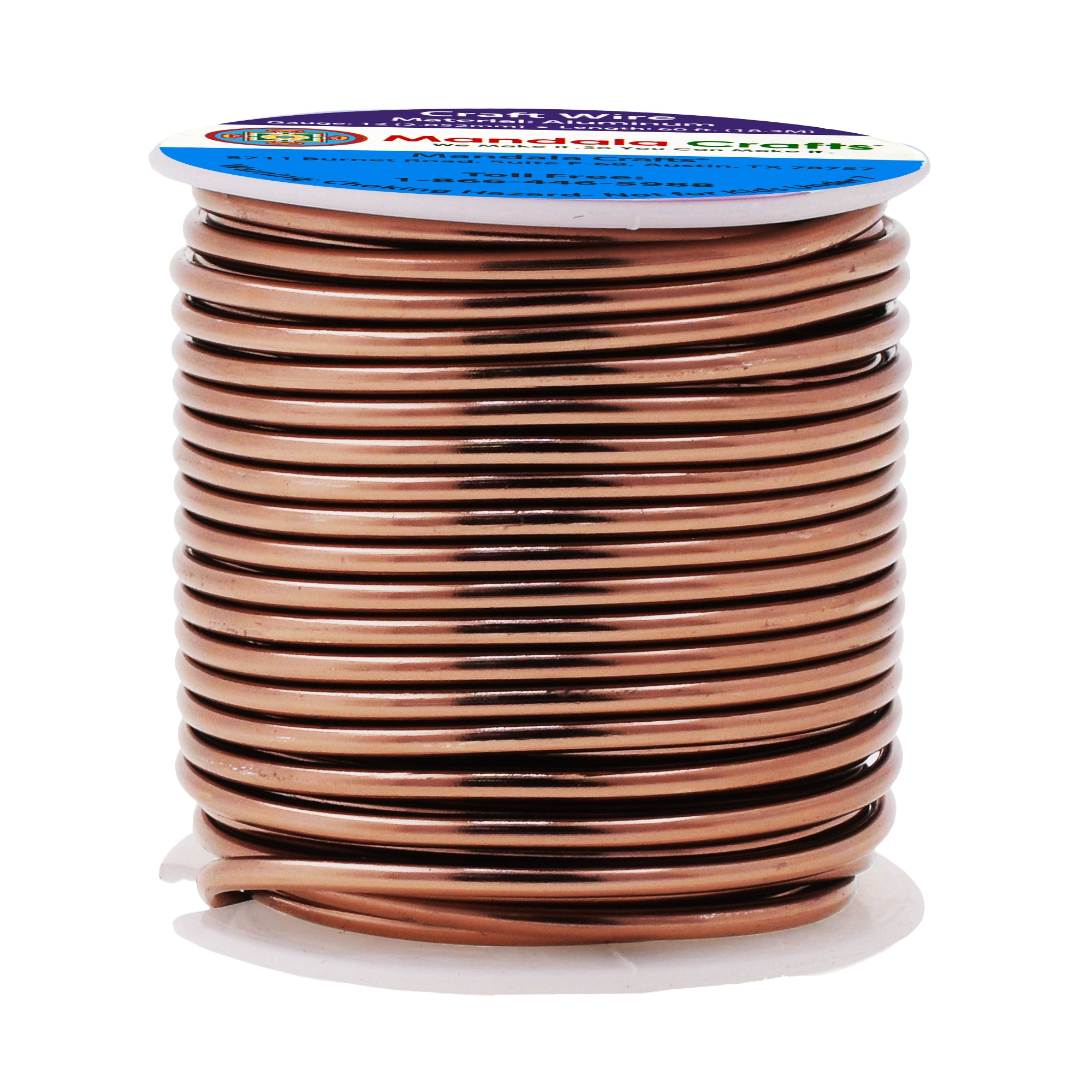 12 Gauge Anodized Aluminum Craft Wire for Jewelry Making - Bendable Flexible Crafting Wire 12 Gauge Wire Colored for Bonsai - Armature Wire for Sculpting - 60 feet
