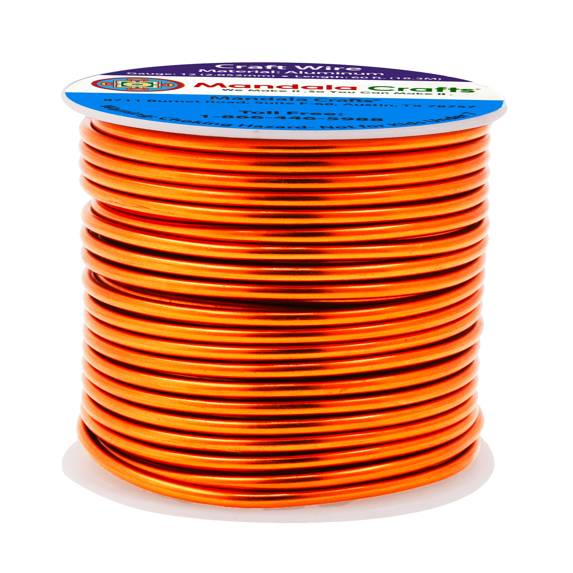 12 Gauge Anodized Aluminum Craft Wire for Jewelry Making - Bendable Flexible Crafting Wire 12 Gauge Wire Colored for Bonsai - Armature Wire for Sculpting - 60 feet