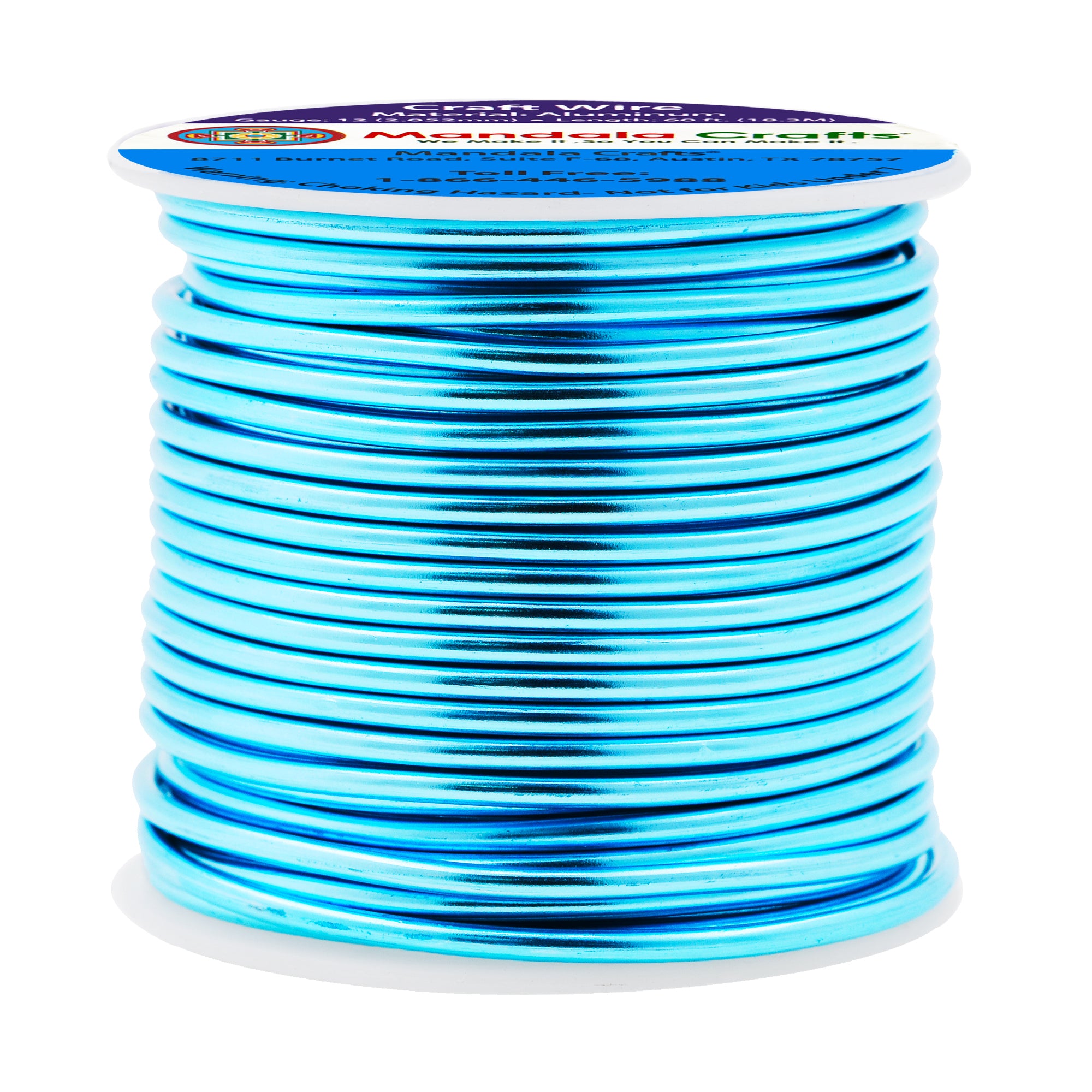 12 Gauge Anodized Aluminum Craft Wire for Jewelry Making - Bendable Flexible Crafting Wire 12 Gauge Wire Colored for Bonsai - Armature Wire for Sculpting - 60 feet