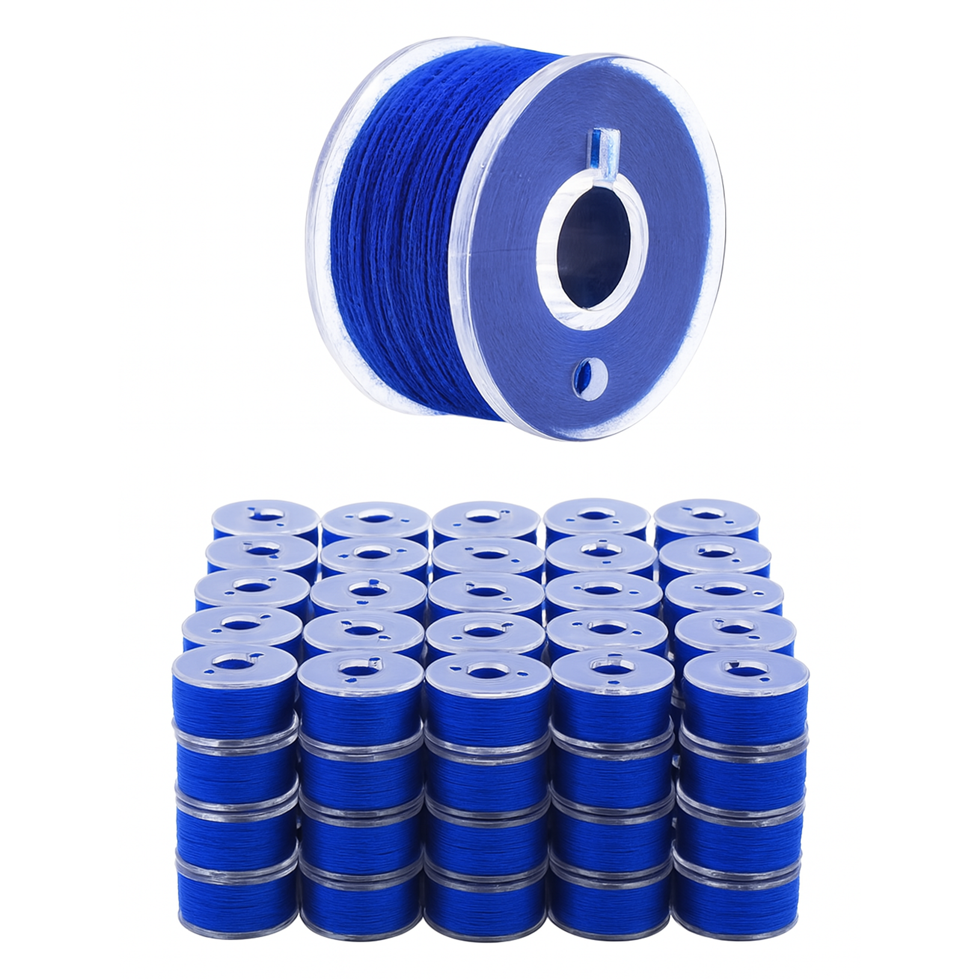 Mandala Crafts Prewound Bobbin Thread Prewound Bobbins for Embroidery Machines Singer Brother 144 PCs Class 15 60/2 60WT