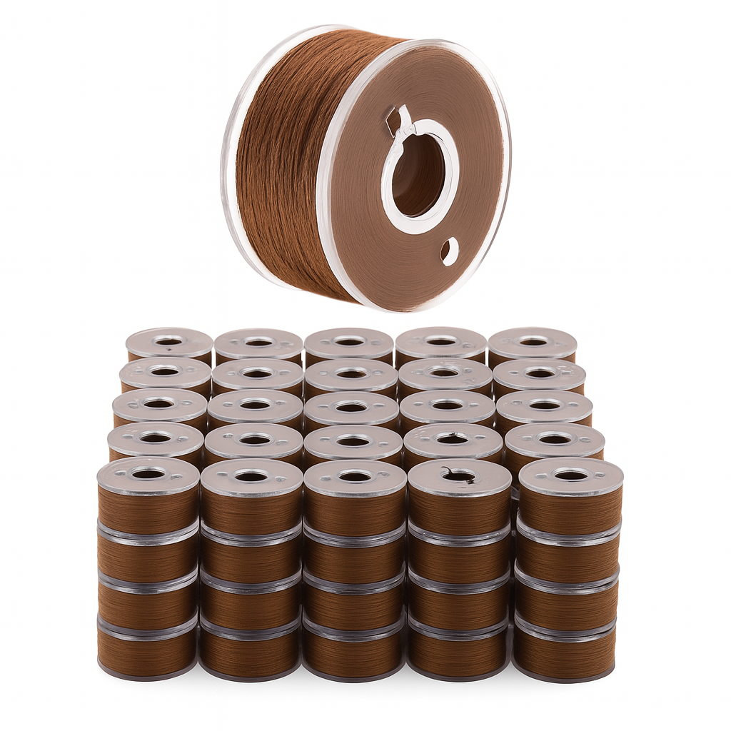 Mandala Crafts Prewound Bobbin Thread Prewound Bobbins for Embroidery Machines Singer Brother 144 PCs Class 15 60/2 60WT