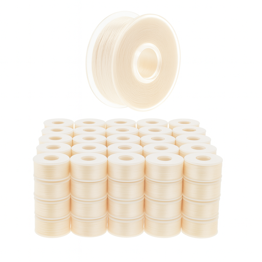 Mandala Crafts Prewound Bobbin Thread Prewound Bobbins for Embroidery Machines Singer Brother 144 PCs Class 15 60/2 60WT