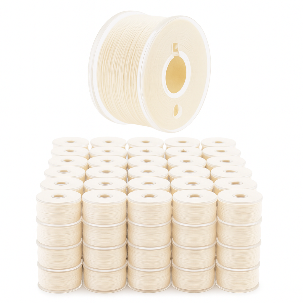 Mandala Crafts Prewound Bobbin Thread Prewound Bobbins for Embroidery Machines Singer Brother 144 PCs Class 15 60/2 60WT