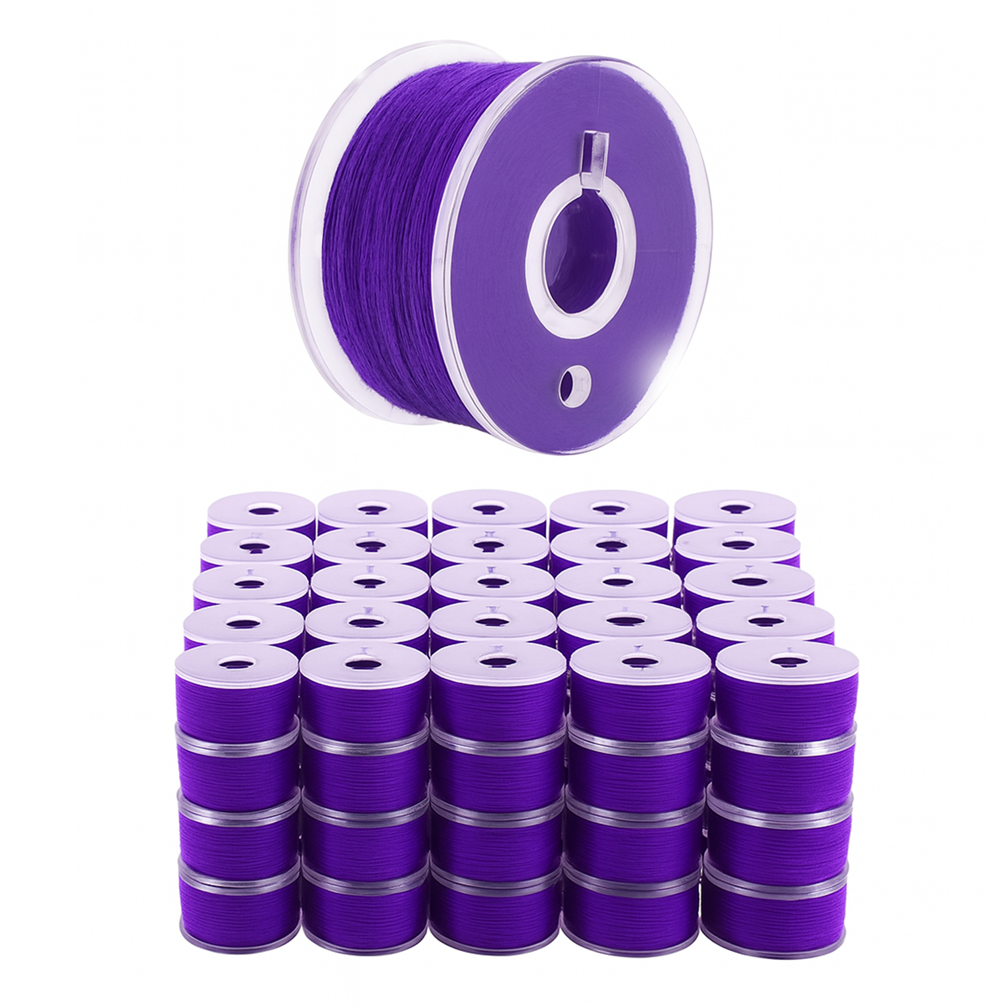 Mandala Crafts Prewound Bobbin Thread Prewound Bobbins for Embroidery Machines Singer Brother 144 PCs Class 15 60/2 60WT