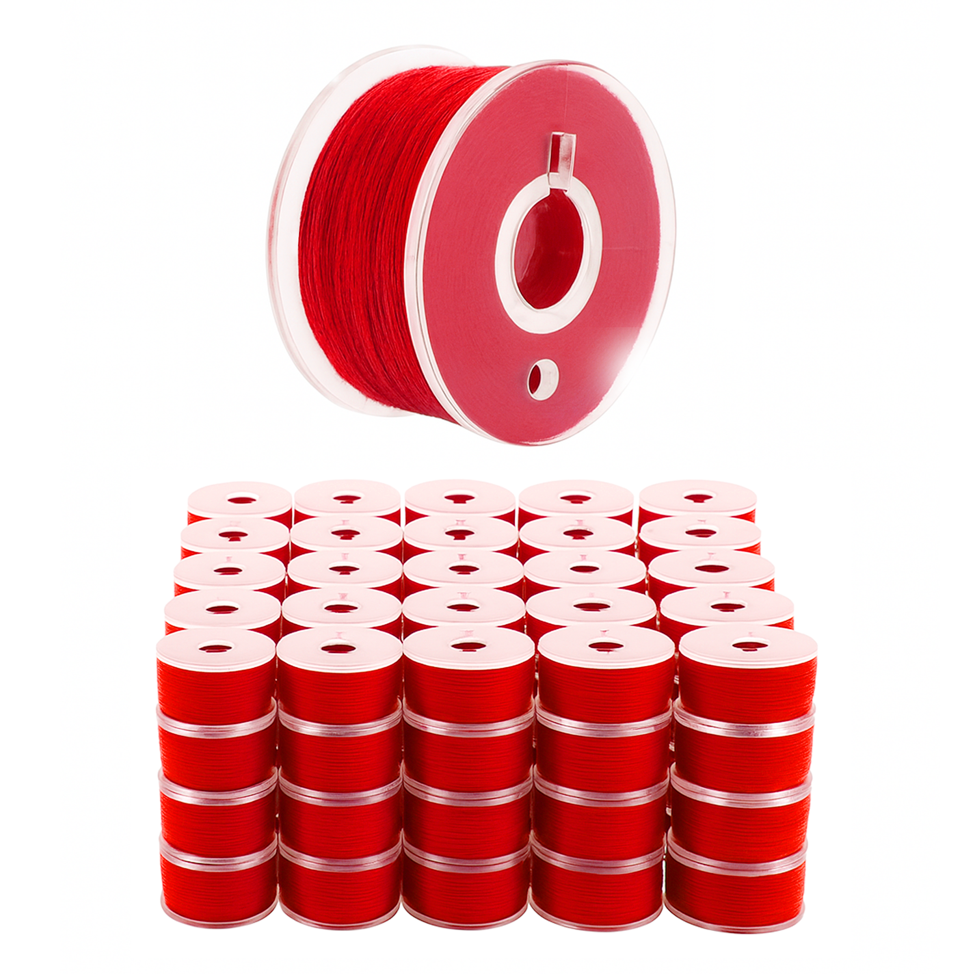 Mandala Crafts Prewound Bobbin Thread Prewound Bobbins for Embroidery Machines Singer Brother 144 PCs Class 15 60/2 60WT