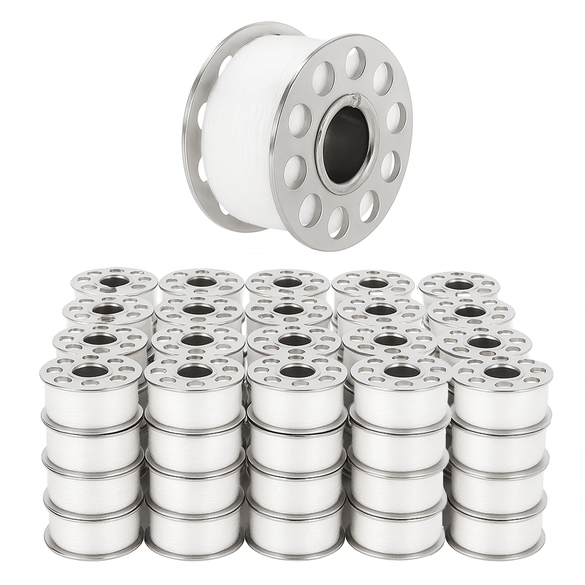 Mandala Crafts Prewound Bobbin Thread Prewound Bobbins for Embroidery Machines Singer Brother 144 PCs Class 15 60/2 60WT