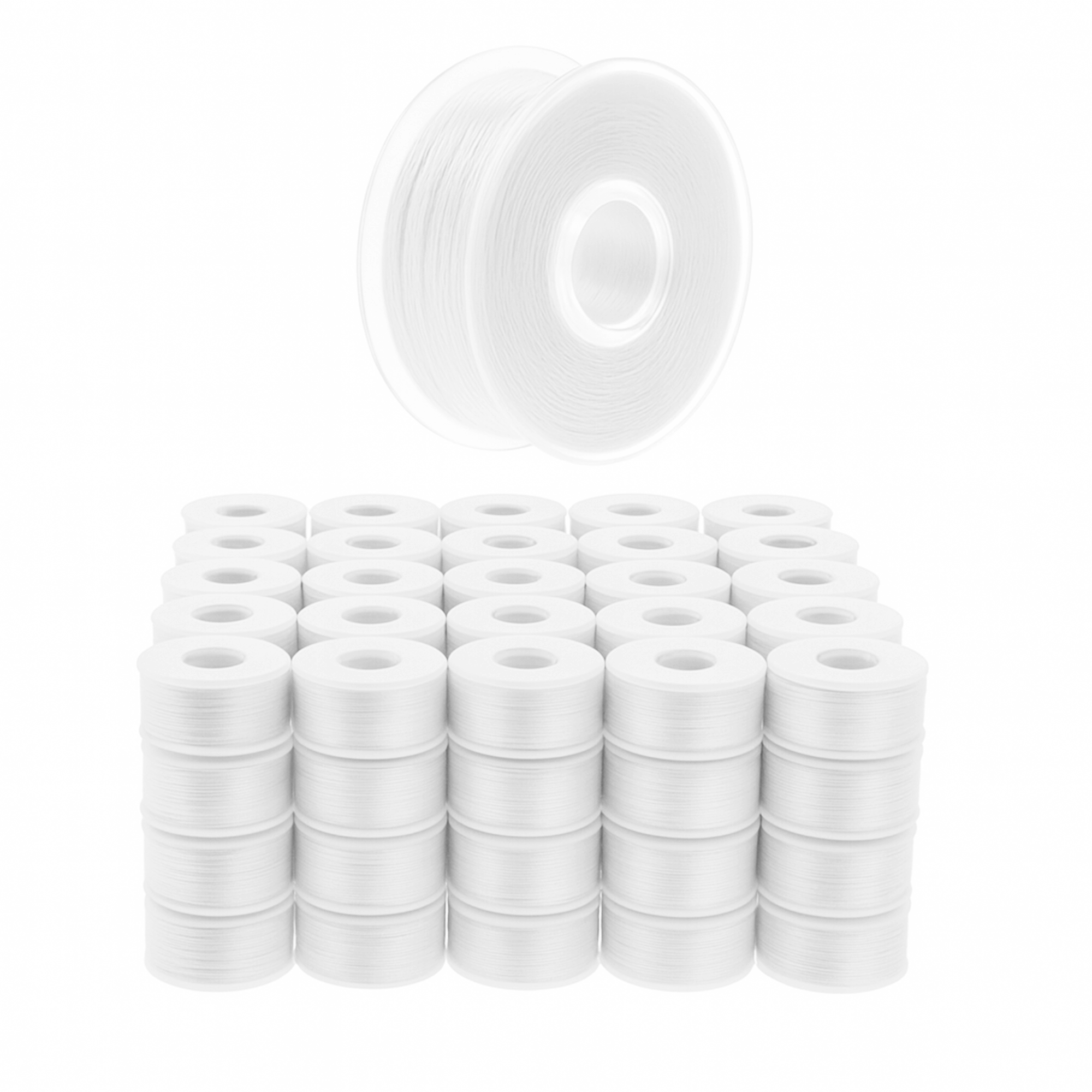 Mandala Crafts Prewound Bobbin Thread Prewound Bobbins for Embroidery Machines Singer Brother 144 PCs Class 15 60/2 60WT