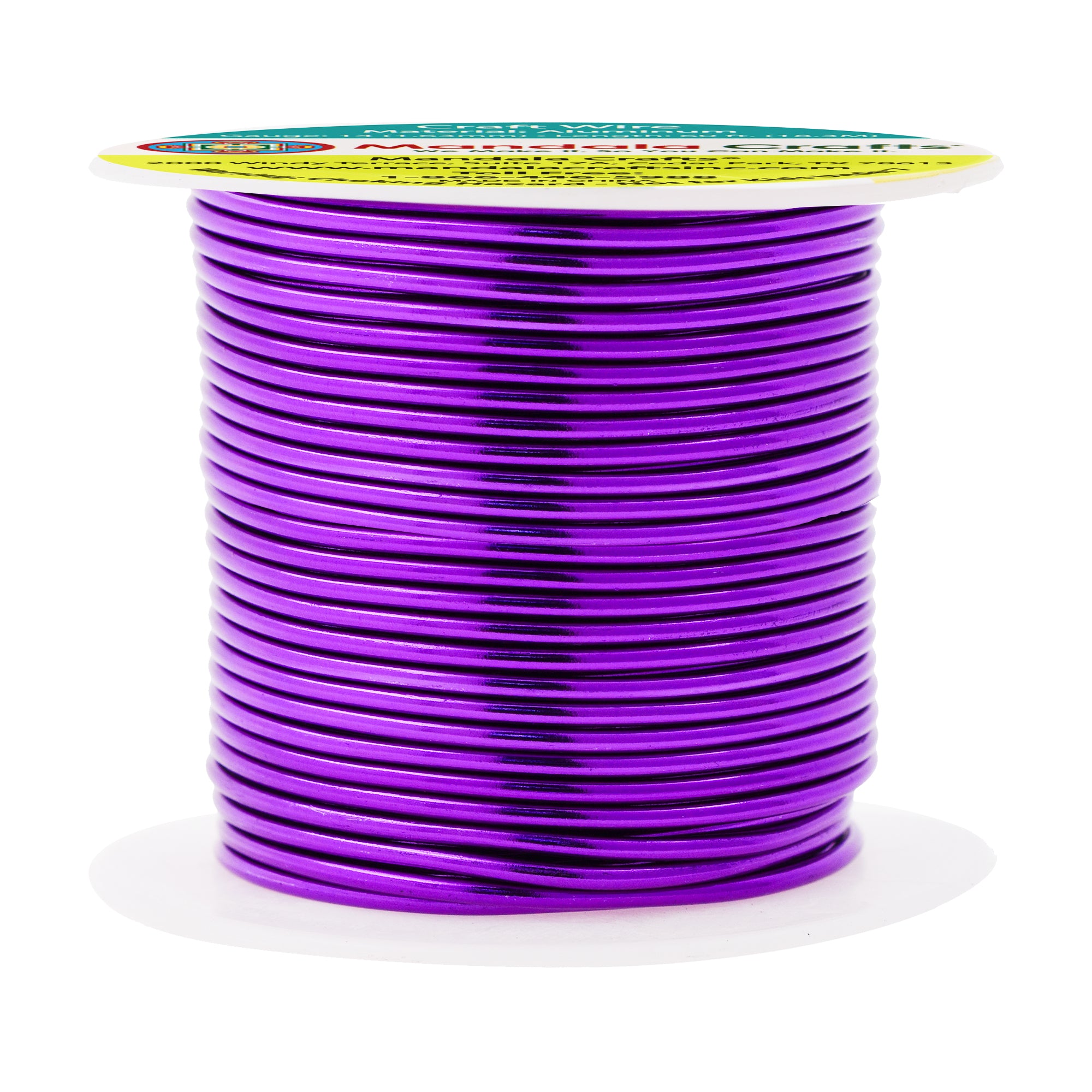 14 Gauge Anodized Aluminum Craft Wire for Jewelry Making - Bendable Flexible Crafting Wire 14 Gauge Wire Colored for Bonsai - Armature Wire for Sculpting - 60 feet