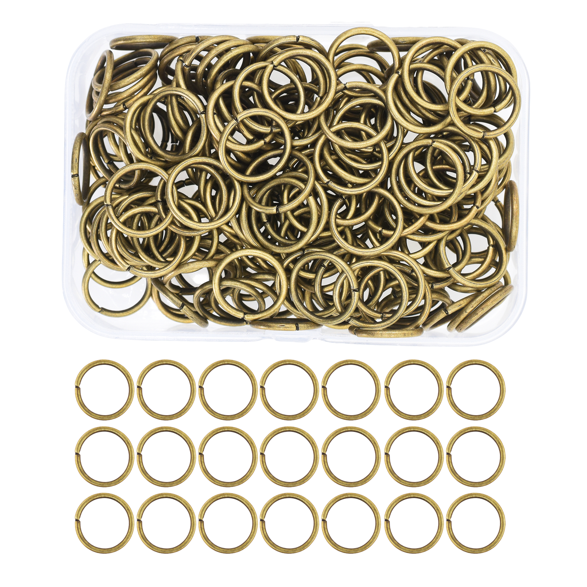 Mandala Crafts Small Jump Rings for Jewelry Making Metal Jump Rings for Crafts Jump Ring Jewelry O Rings Jump Ring Kit 1200 PCs 4mm 5mm 6mm 7mm 8mm 10mm Jump Rings 1200 PCs