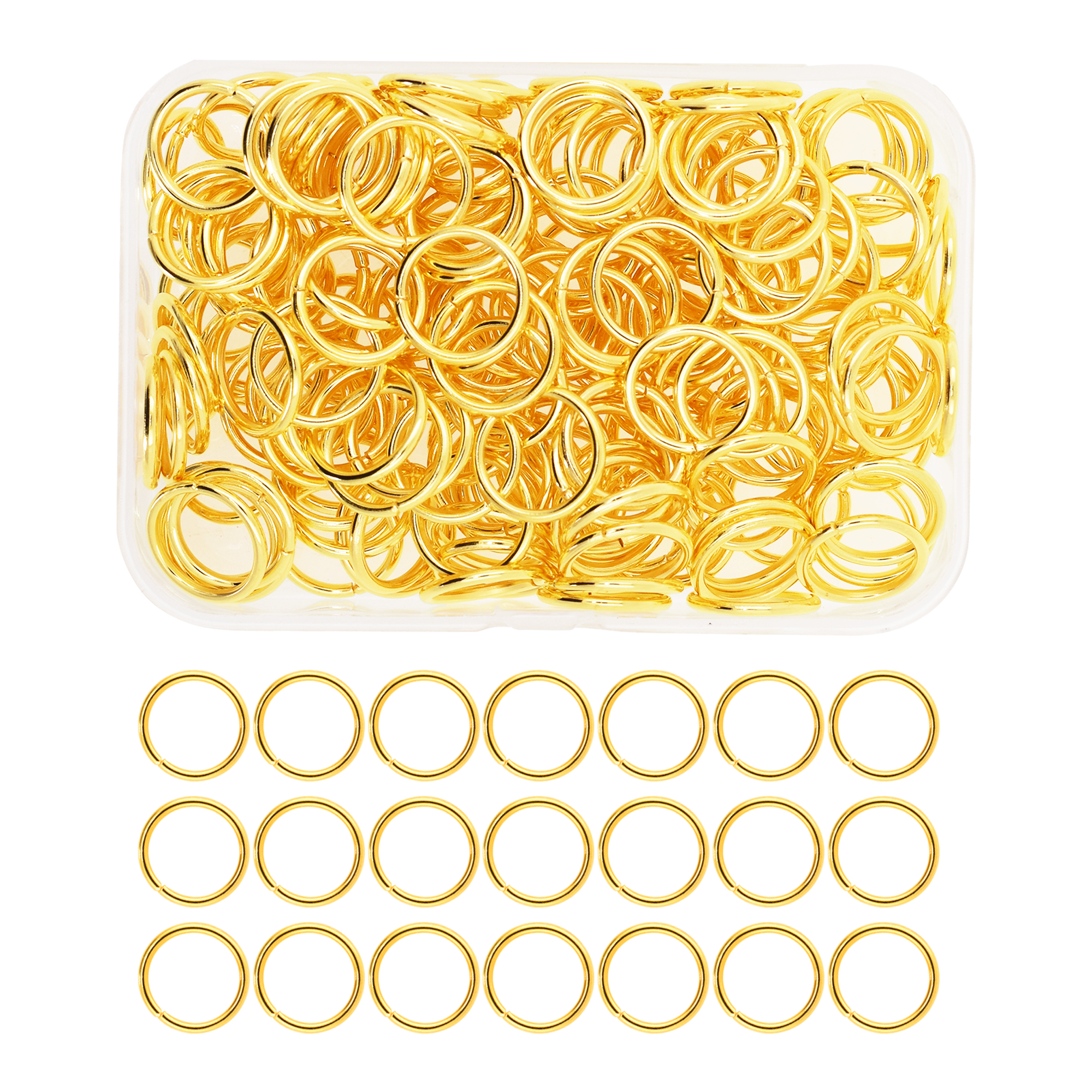 Mandala Crafts Small Jump Rings for Jewelry Making Metal Jump Rings for Crafts Jump Ring Jewelry O Rings Jump Ring Kit 1200 PCs 4mm 5mm 6mm 7mm 8mm 10mm Jump Rings 1200 PCs