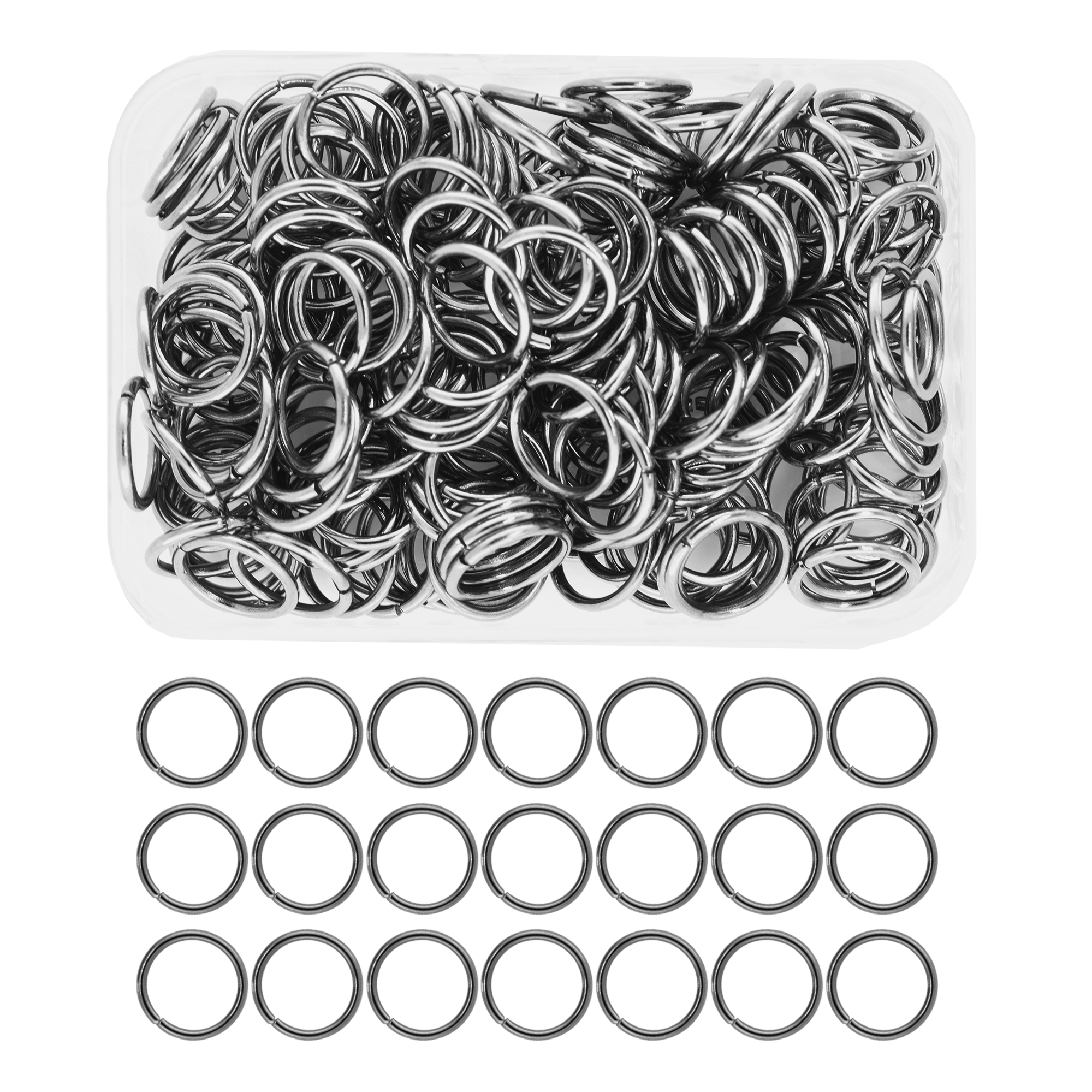Mandala Crafts Small Jump Rings for Jewelry Making Metal Jump Rings for Crafts Jump Ring Jewelry O Rings Jump Ring Kit 1200 PCs 4mm 5mm 6mm 7mm 8mm 10mm Jump Rings 1200 PCs