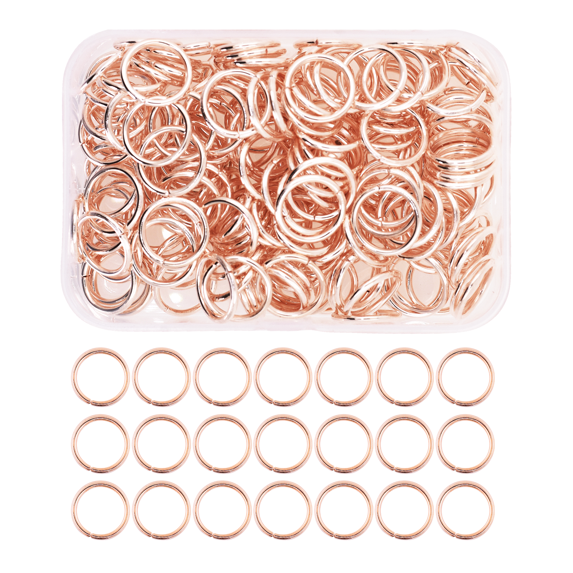 Mandala Crafts Small Jump Rings for Jewelry Making Metal Jump Rings for Crafts Jump Ring Jewelry O Rings Jump Ring Kit 1200 PCs 4mm 5mm 6mm 7mm 8mm 10mm Jump Rings 1200 PCs