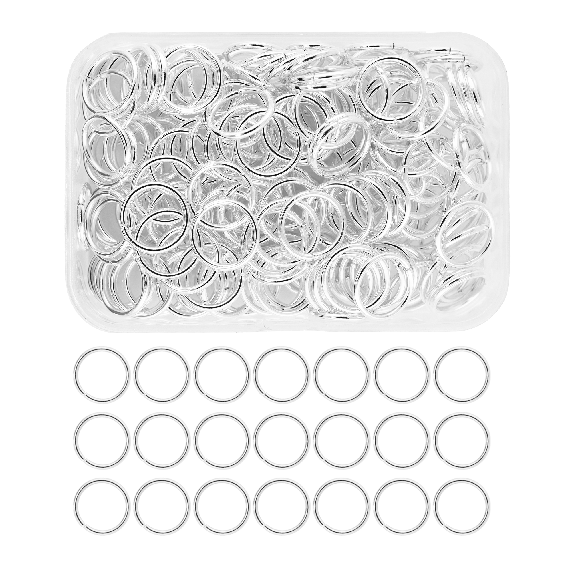 Mandala Crafts Small Jump Rings for Jewelry Making Metal Jump Rings for Crafts Jump Ring Jewelry O Rings Jump Ring Kit 1200 PCs 4mm 5mm 6mm 7mm 8mm 10mm Jump Rings 1200 PCs