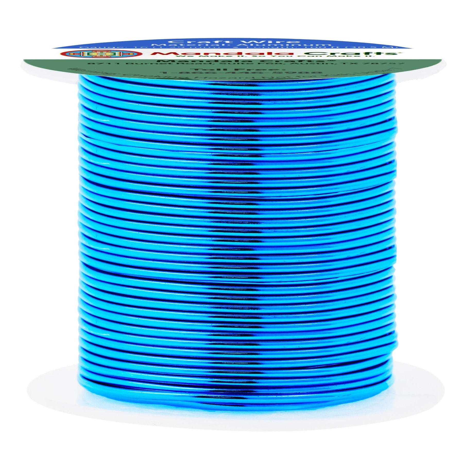 16 Gauge Anodized Aluminum Craft Wire for Jewelry Making - Bendable Flexible Crafting Wire 16 Gauge Wire Colored for Bonsai - Armature Wire for Sculpting - 100 feet