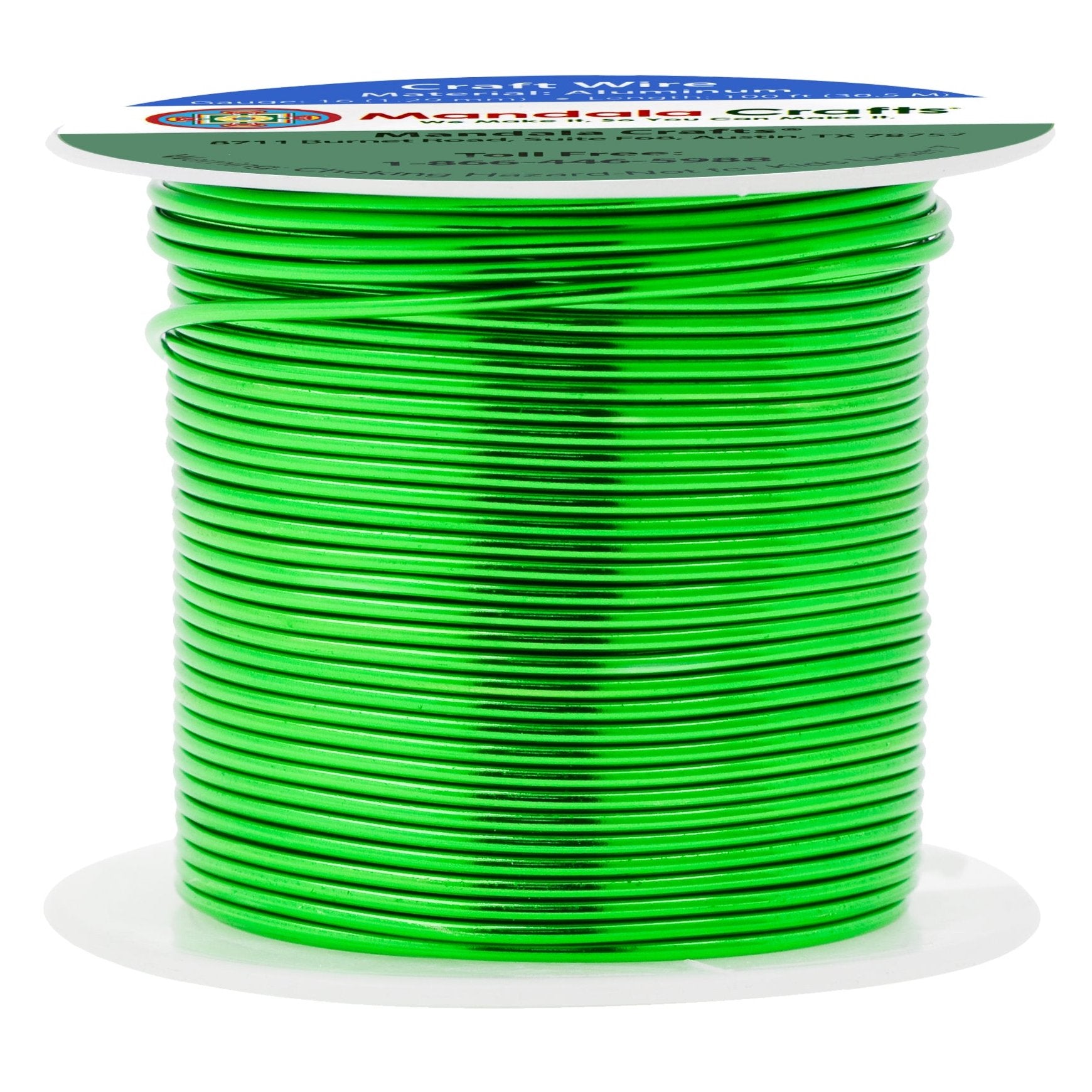 16 Gauge Anodized Aluminum Craft Wire for Jewelry Making - Bendable Flexible Crafting Wire 16 Gauge Wire Colored for Bonsai - Armature Wire for Sculpting - 100 feet