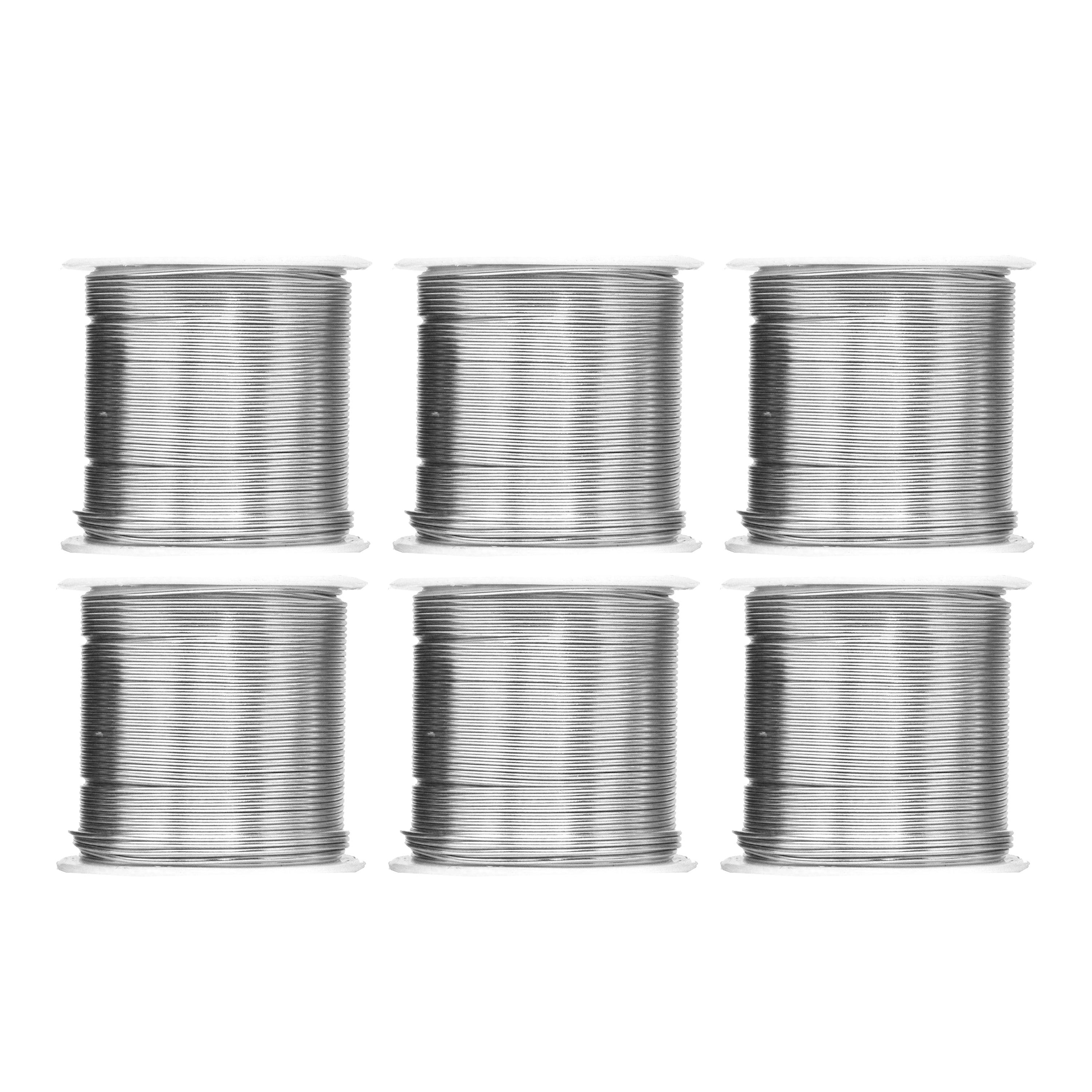 Mandala Crafts Anodized Aluminum Wire for Sculpting, Armature, Jewelry Making, Gem Metal Wrap, Garden, Colored and Soft, Assorted 6 Rolls