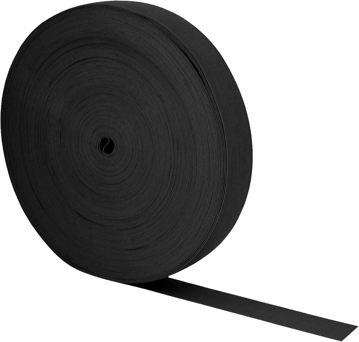 1 Inch Elastic Band for Sewing - Wide 1 Inch Elastic Bands Spool for Pants Elastic Waistband Sewing - 50 YD Stretchy Flat Fabric Strap Knit Elastic Band for Wig