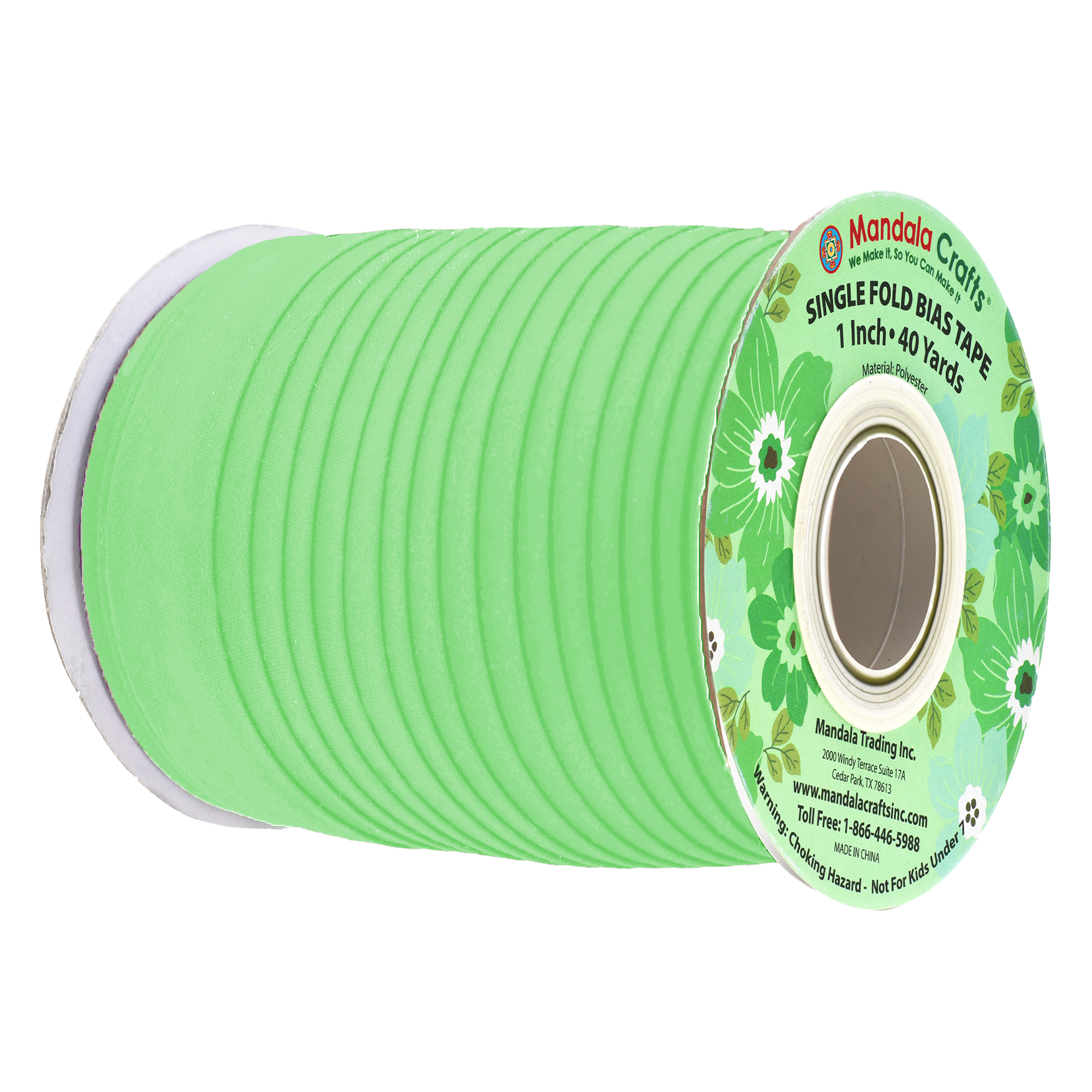 1 Inch Fabric Single Fold Bias Tape for Sewing Piping Hemming - 40 Yds Bias Tape Blanket Quilt Bias Binding Tape - Seam Binding Tape