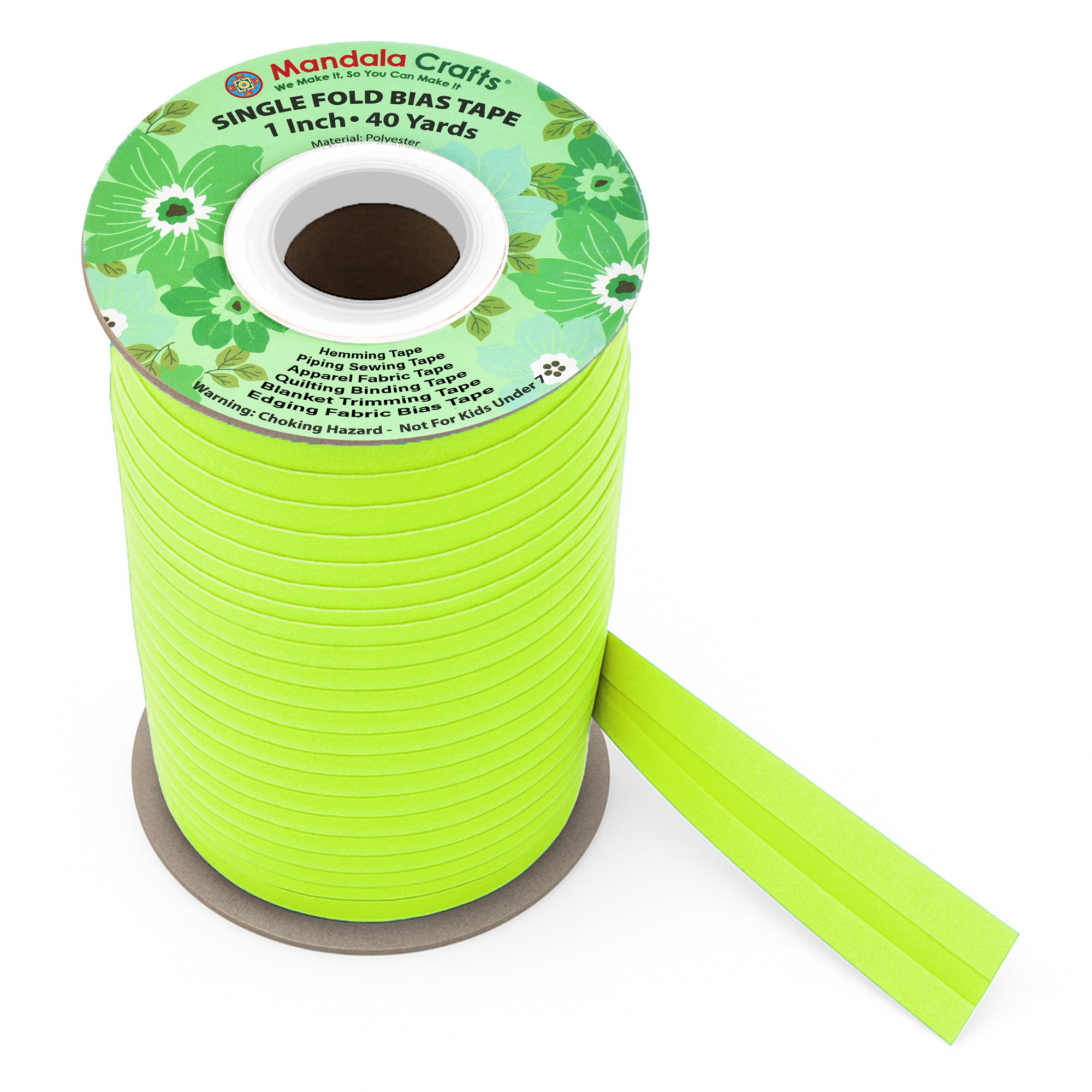 1 Inch Fabric Single Fold Bias Tape for Sewing Piping Hemming - 40 Yds Bias Tape Blanket Quilt Bias Binding Tape - Seam Binding Tape