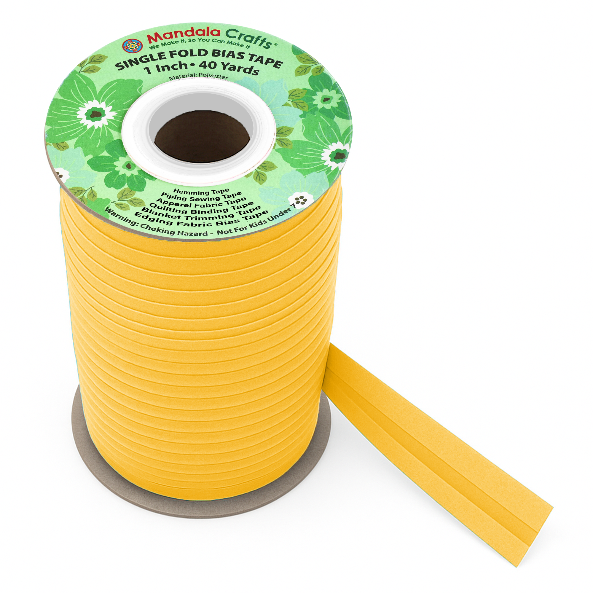 1 Inch Fabric Single Fold Bias Tape for Sewing Piping Hemming - 40 Yds Bias Tape Blanket Quilt Bias Binding Tape - Seam Binding Tape