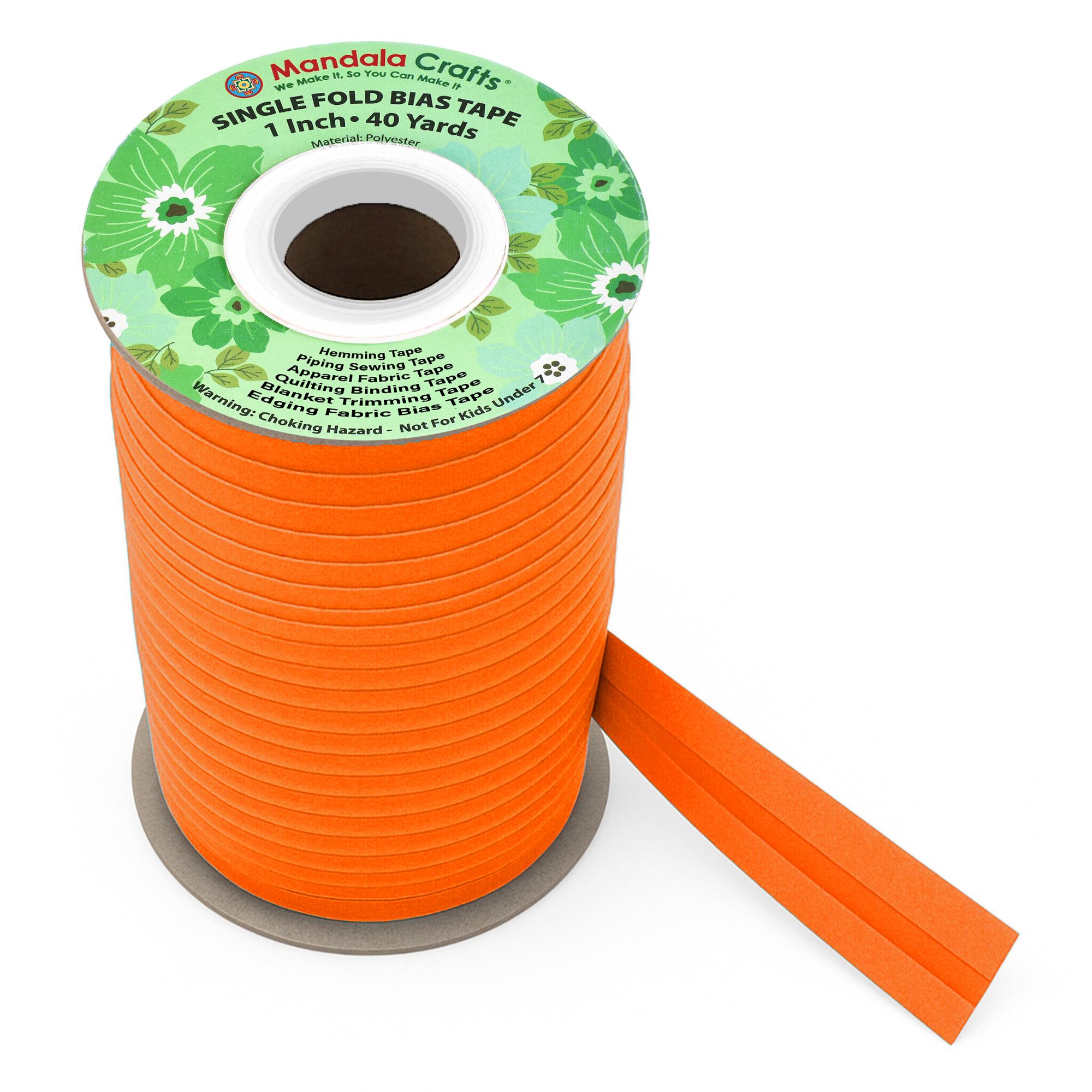 1 Inch Fabric Single Fold Bias Tape for Sewing Piping Hemming - 40 Yds Bias Tape Blanket Quilt Bias Binding Tape - Seam Binding Tape