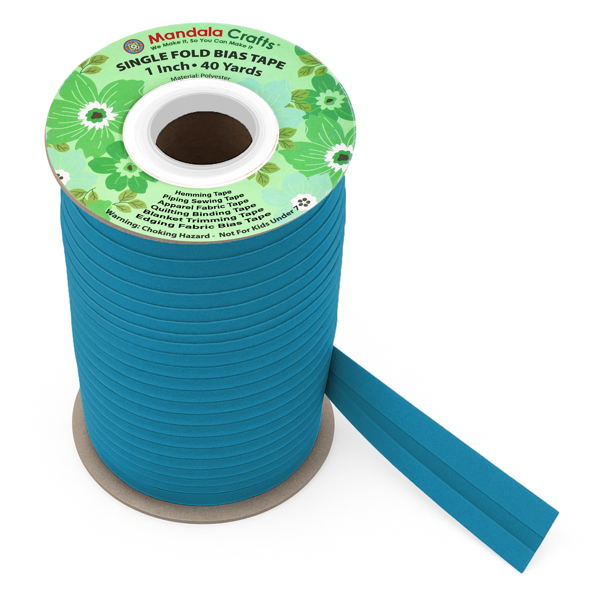 1 Inch Fabric Single Fold Bias Tape for Sewing Piping Hemming - 40 Yds Bias Tape Blanket Quilt Bias Binding Tape - Seam Binding Tape