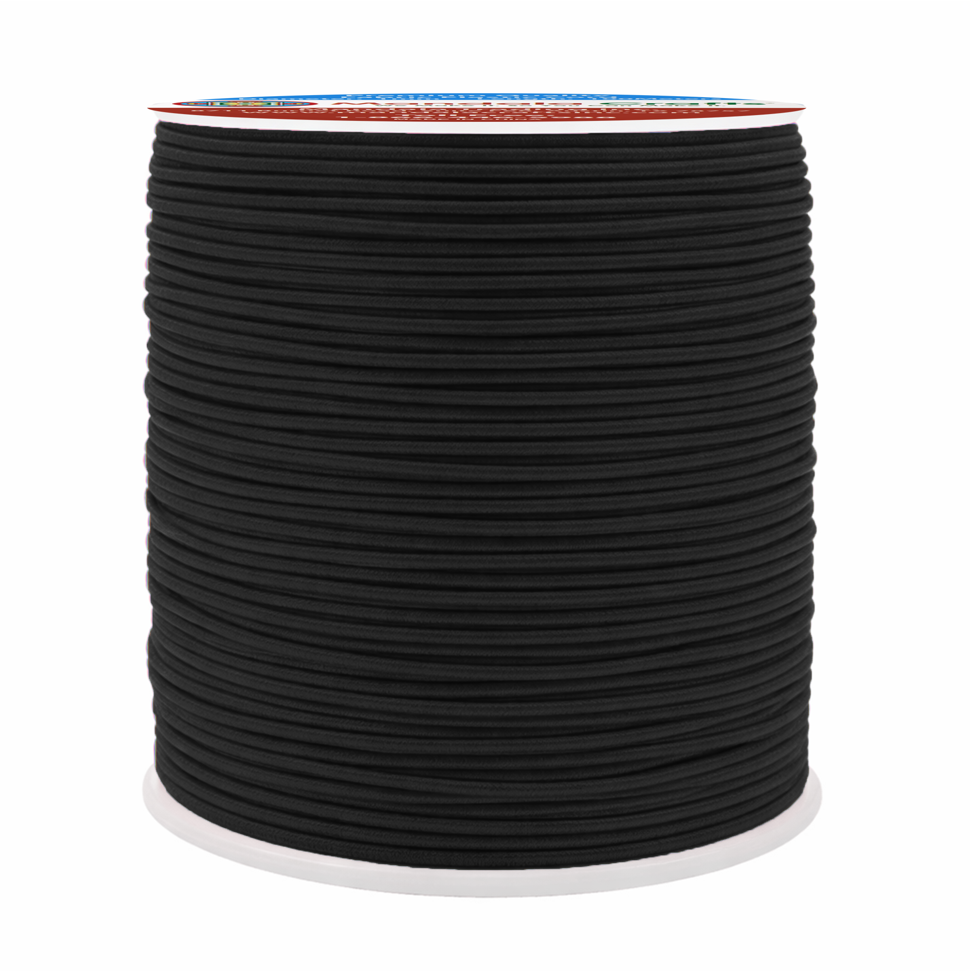 Mandala Crafts 1mm Elastic Cord Stretchy String for Bracelets, Necklaces, Jewelry Making, Beading, Masks; 109 Yards