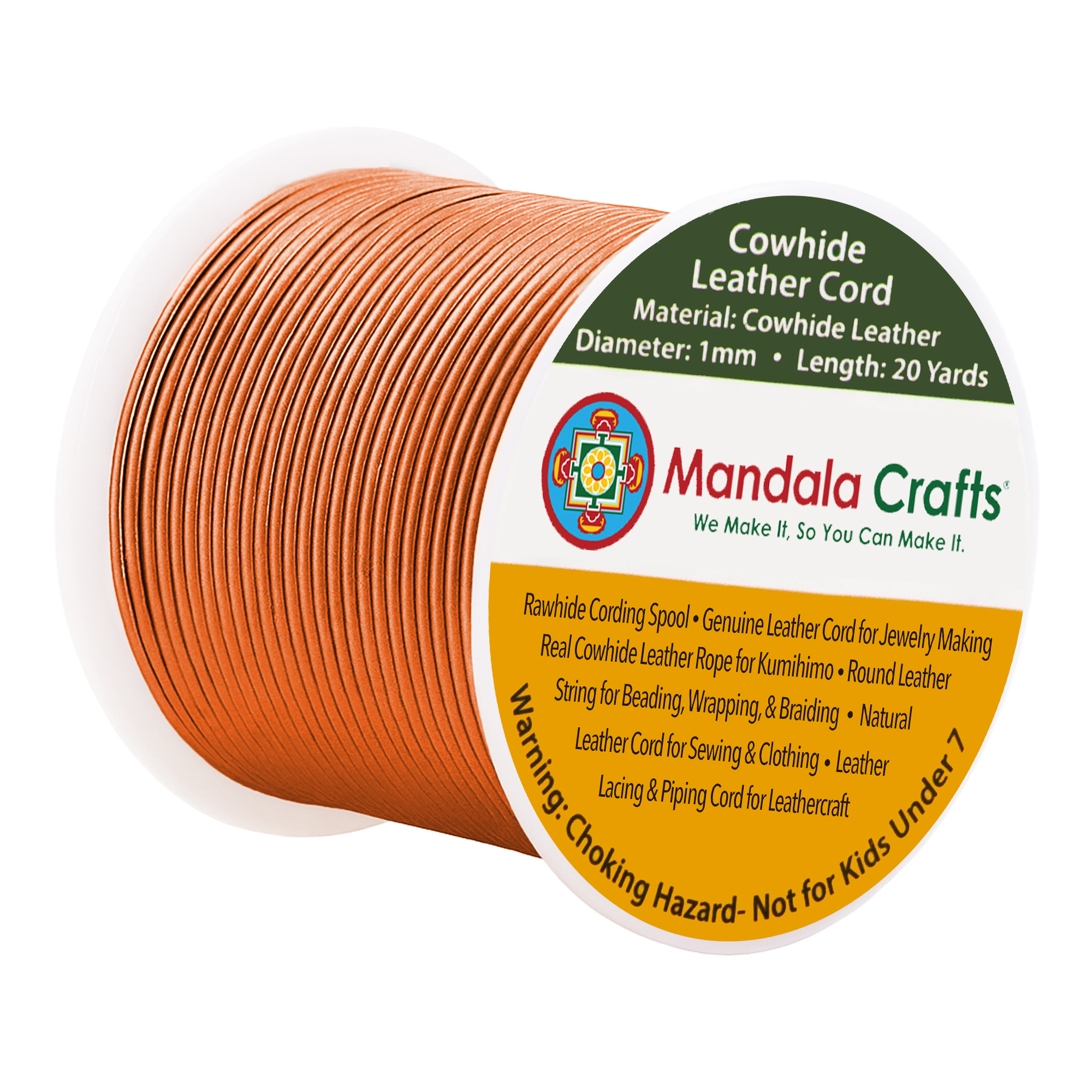 Round Cowhide Genuine Leather String Cord, Natural Rawhide Rope for Jewelry Making, Kumihimo Braiding, Shoelaces