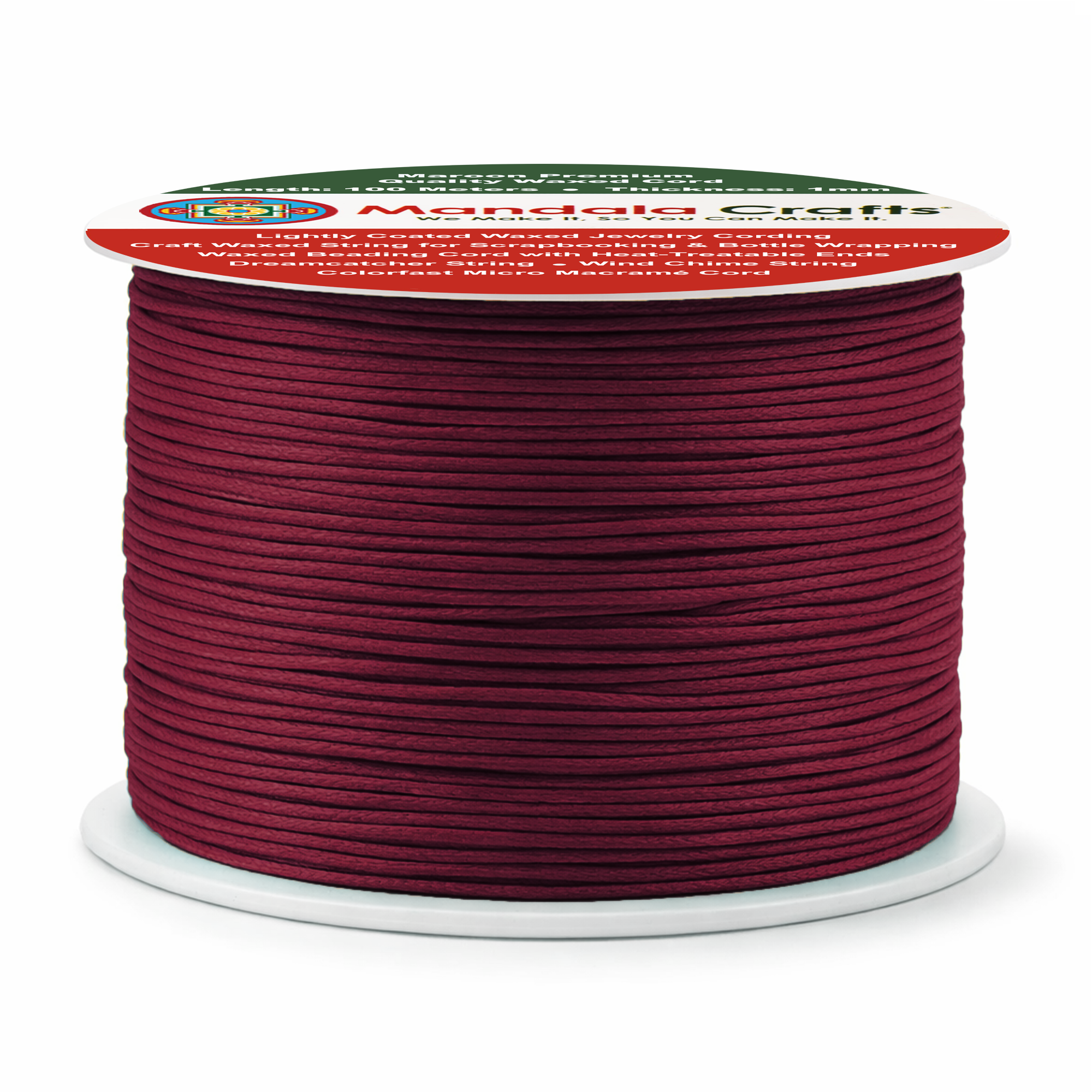 1mm 109 Yards Cotton Waxed Cord for Jewelry Making Bracelet Cord Waxed String - Beading String Thread Jewelry Cords for Necklaces String