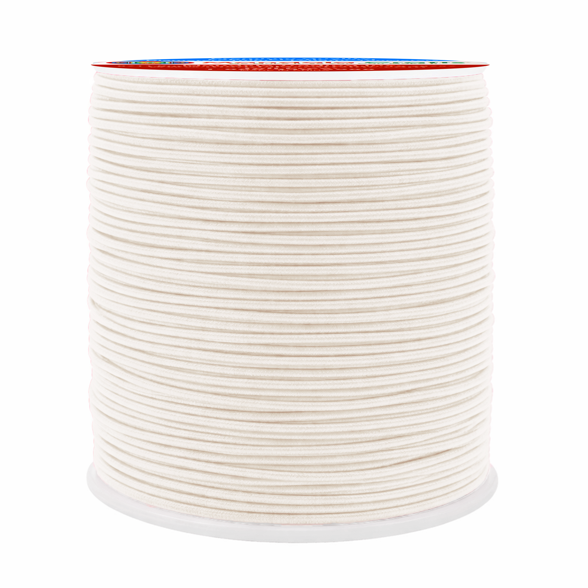 Mandala Crafts 1mm Elastic Cord Stretchy String for Bracelets, Necklaces, Jewelry Making, Beading, Masks; 109 Yards