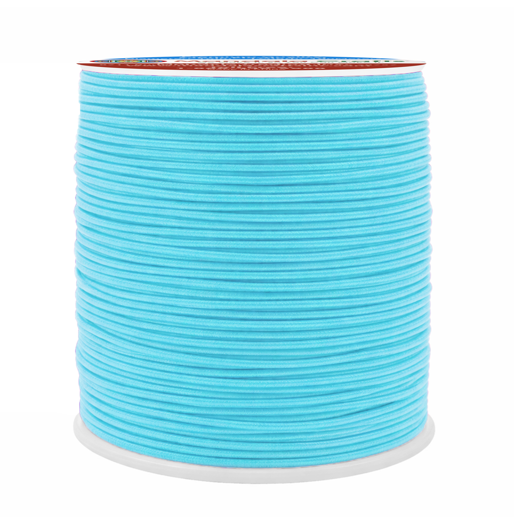 Mandala Crafts 1mm Elastic Cord Stretchy String for Bracelets, Necklaces, Jewelry Making, Beading, Masks; 109 Yards