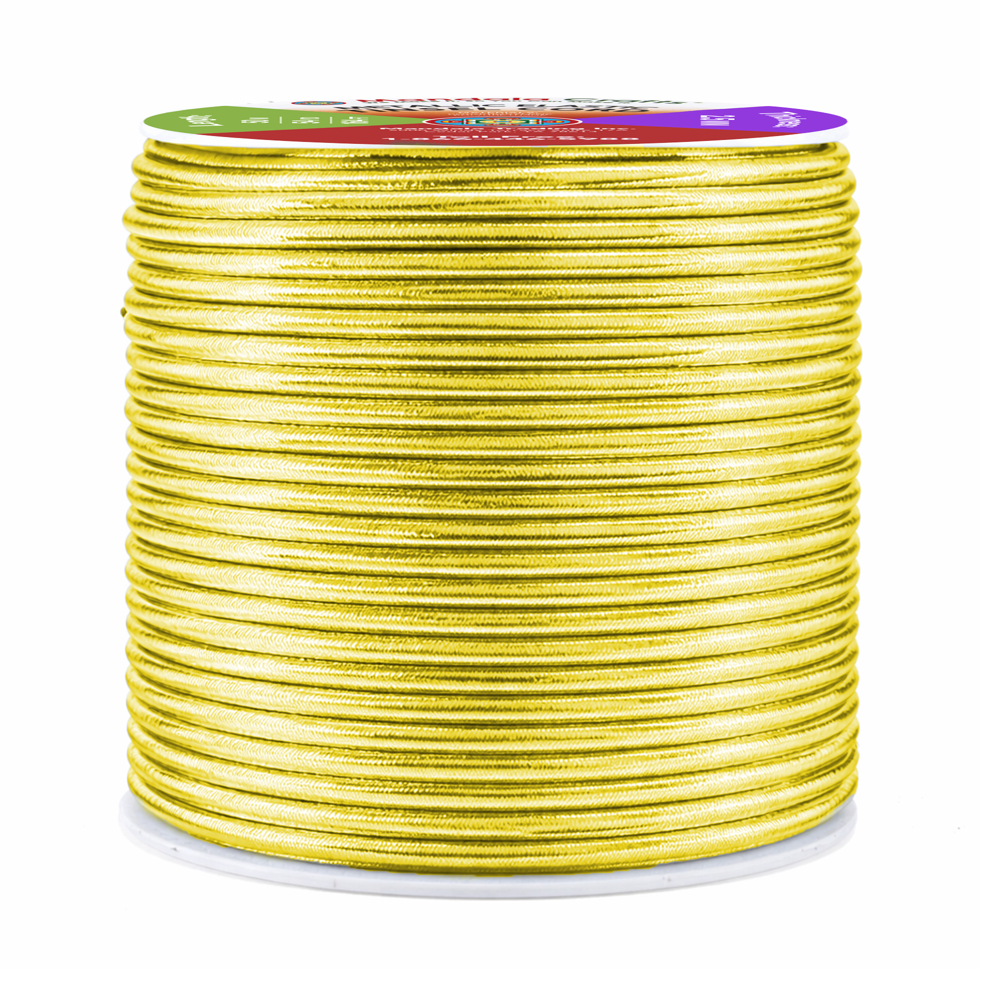 Metallic Cord Tinsel String Rope for Ornament Hanging, Decorating, Gift Wrapping, Crafting