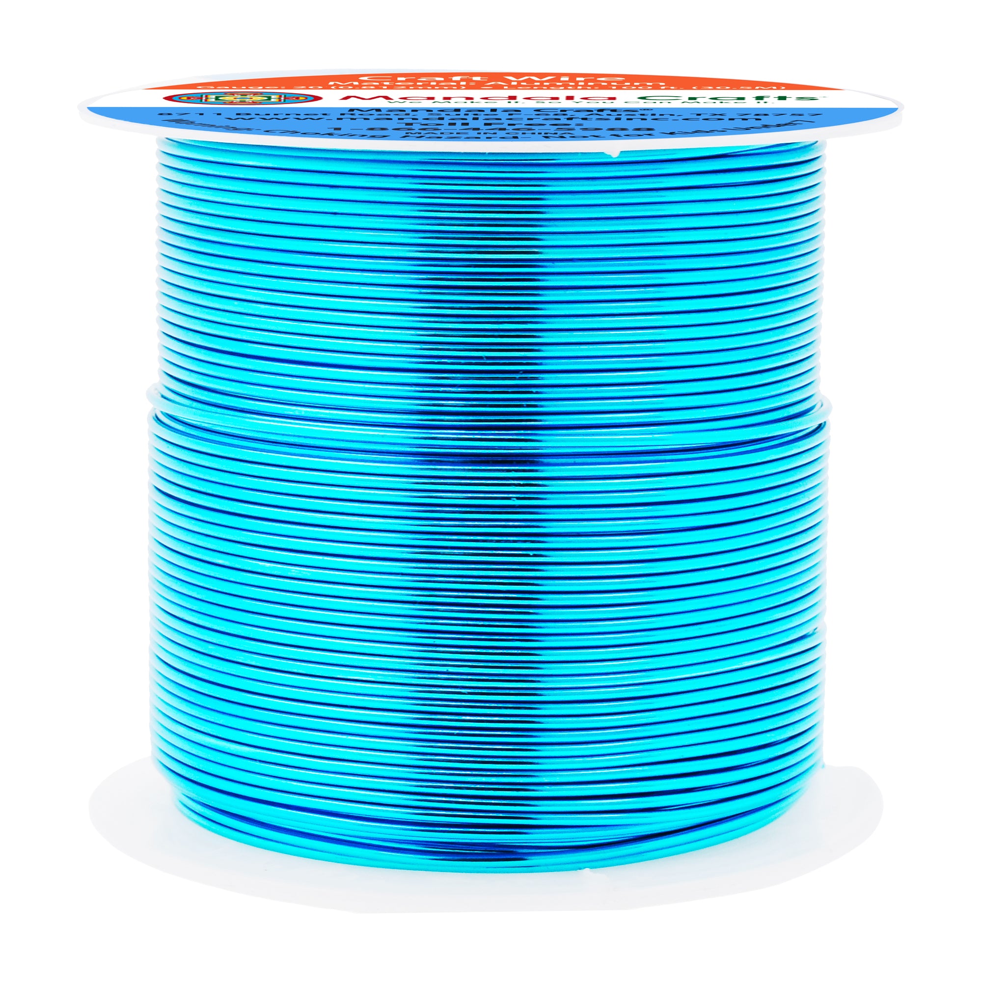 20 Gauge Anodized Aluminum Craft Wire for Jewelry Making - Bendable Flexible Crafting Wire 20 Gauge Wire Colored for Bonsai - Armature Wire for Sculpting - 100 feet