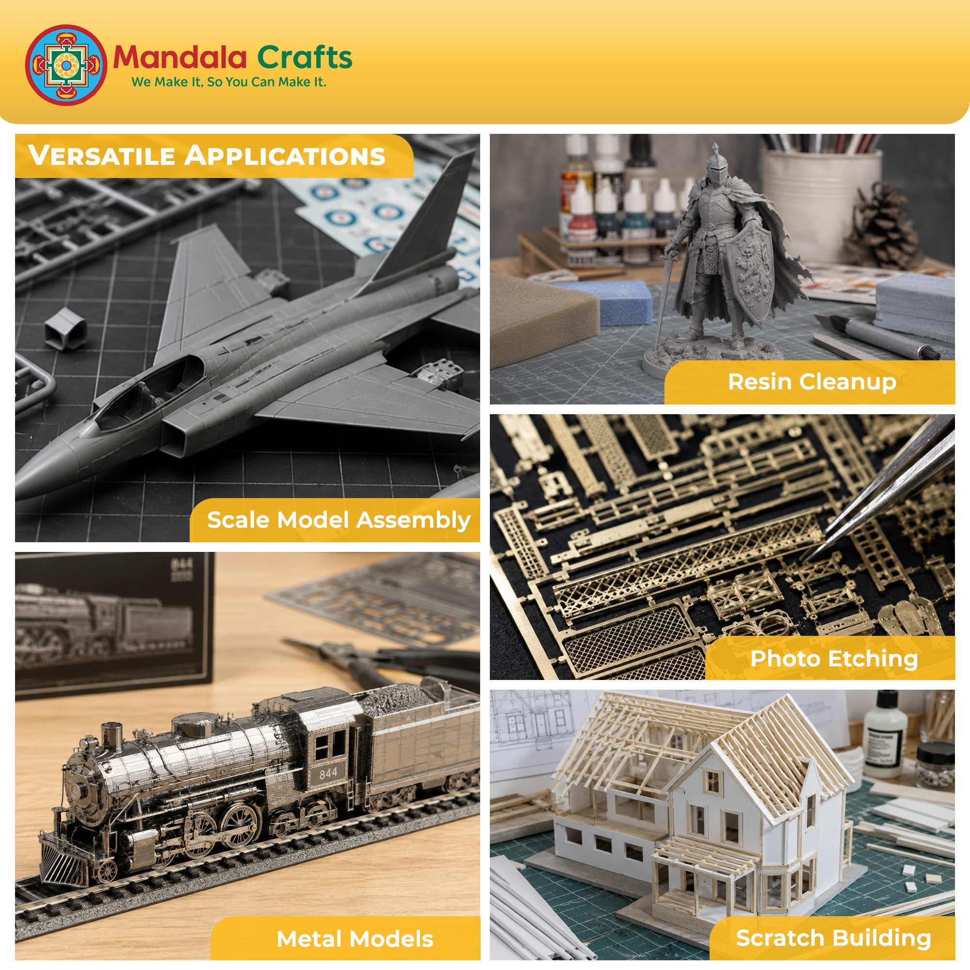 22 PC Model Building Hobby Tools Kit for Metal & Plastic - Pliers, Clipper, Knife, Bending, Winding, Twisting Rod for Miniatures, Mecha, Scale Kits, Aircraft, Tanks, Ships, Cars, Resin