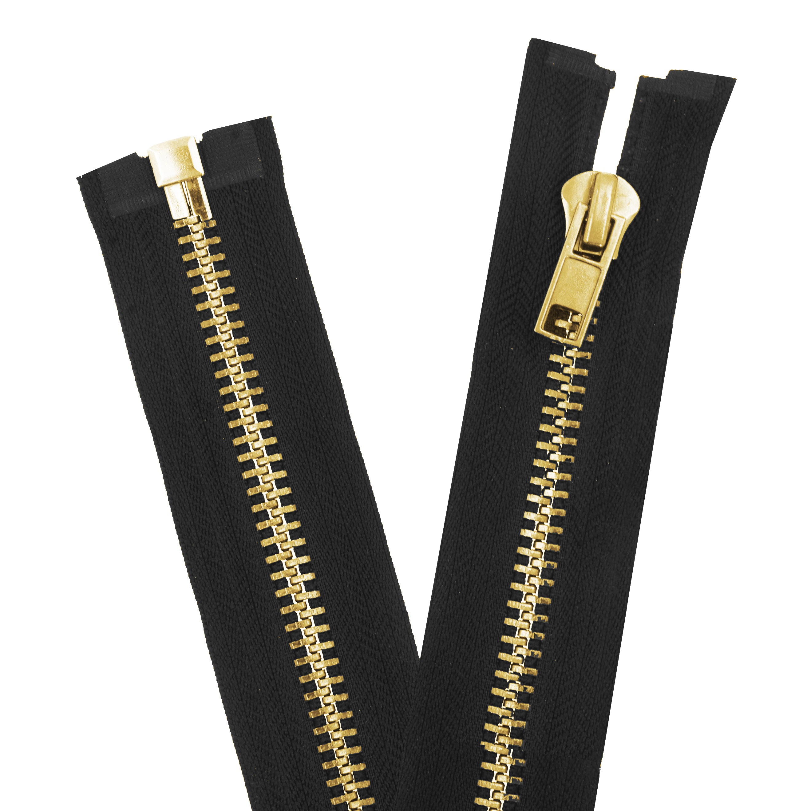 Black Heavy Duty Zippers - #10 Black Metal Zippers for Sewing - Silver Zipper Separating Zipper for Jacket Zippers Coat Zipper Upholstery Zippers