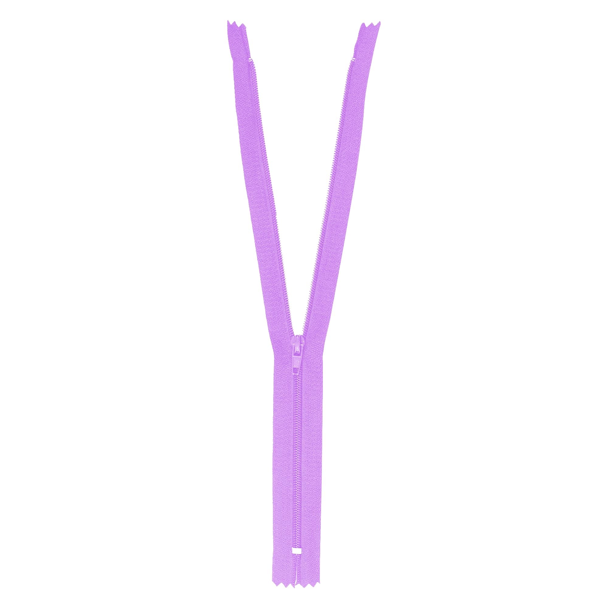 Mandala Crafts Lilac Nylon Zippers for Sewing Zipper in Bulk - Lilac Sewing Zippers for Tailor Zipper Replacement